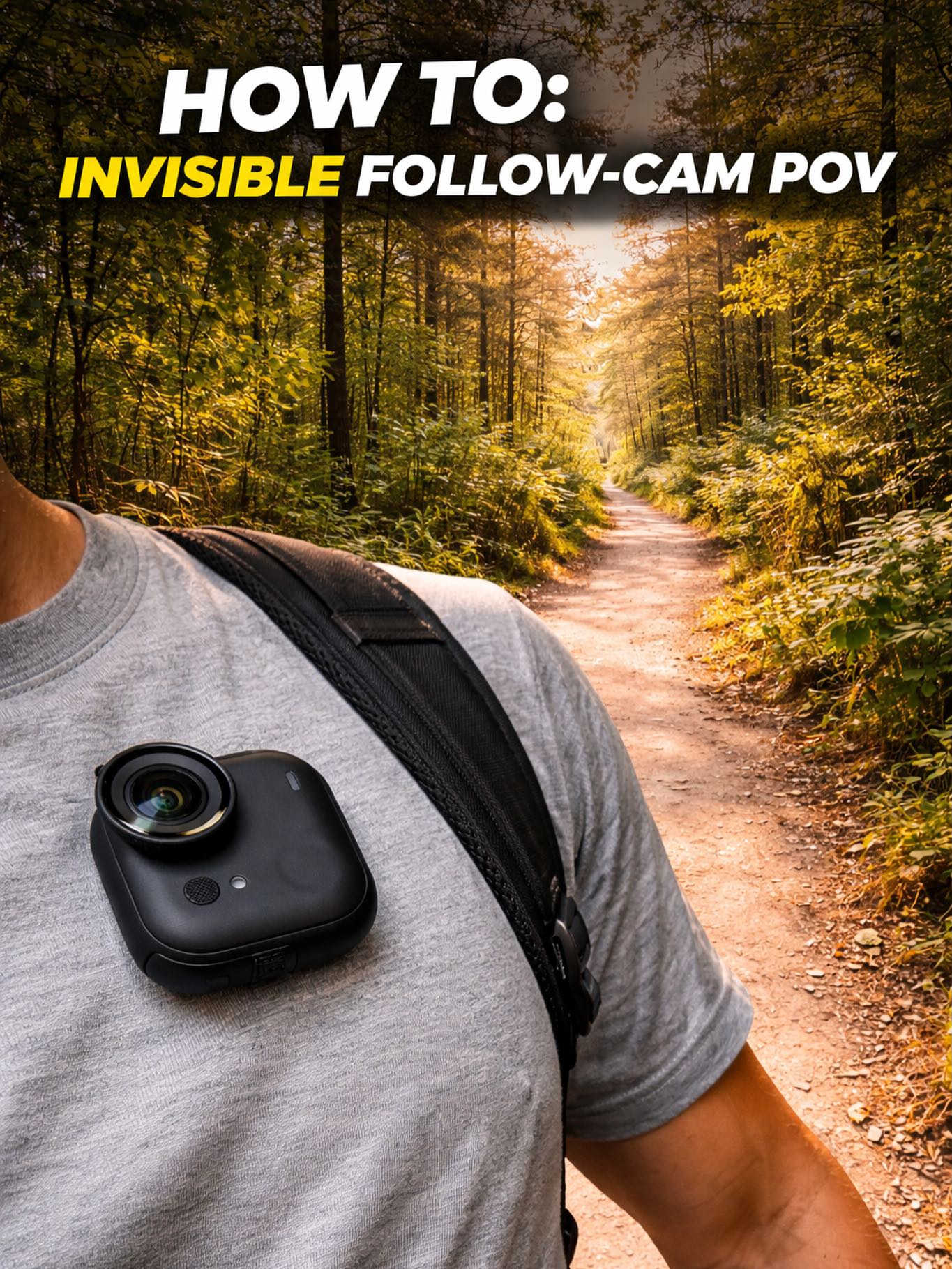 StuntCams - 🎥 HOW TO: Invisible Follow-Cam POV (Hands-Free) Ever wonder ...