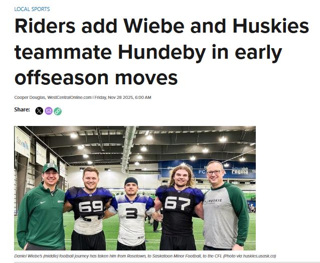 West - 🏈 Big moves for the #Riders! Saskatchewan signs receiver Daniel ...