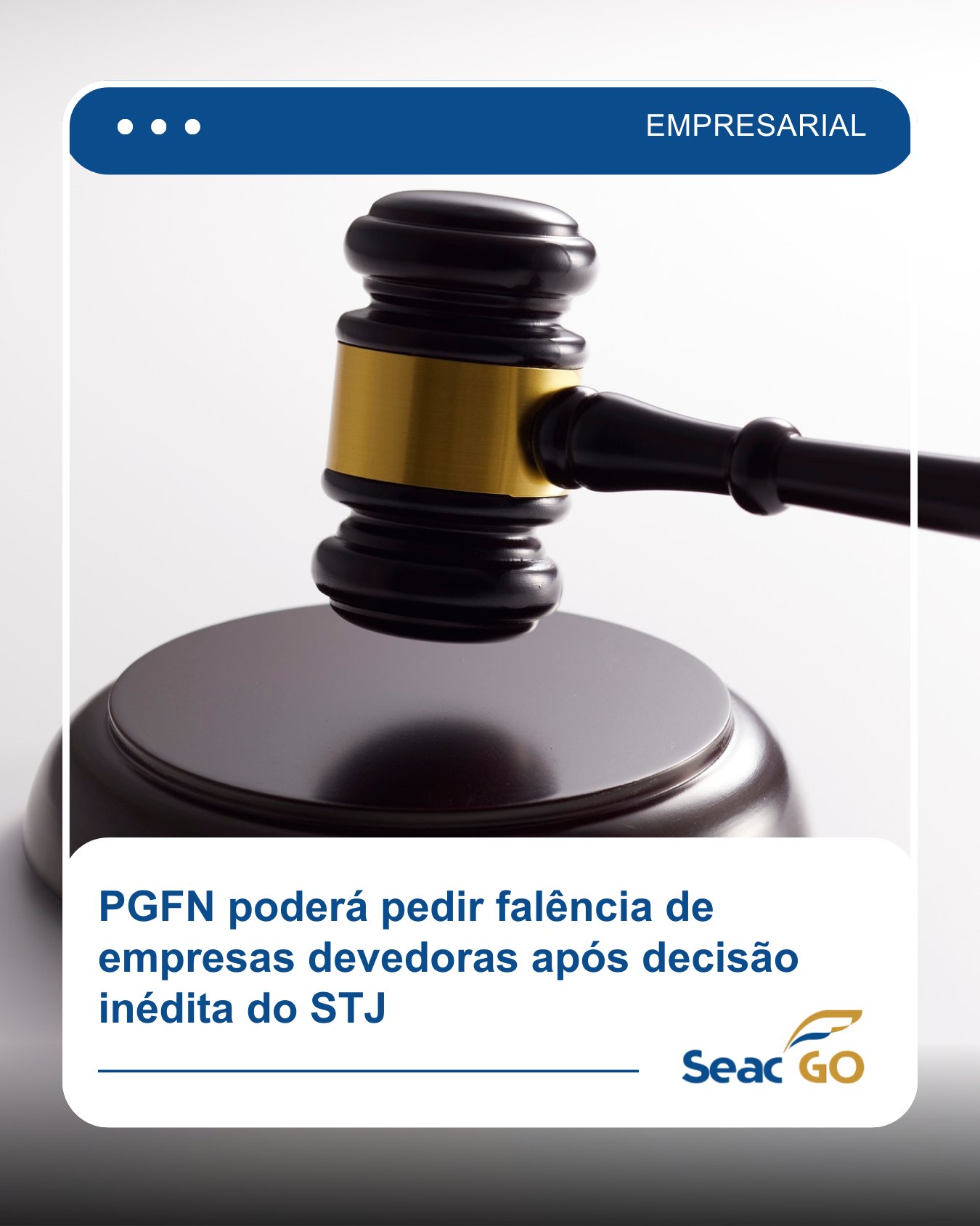 SEAC-GO - O Superior Tribunal de Justiça autorizou, de... | Facebook