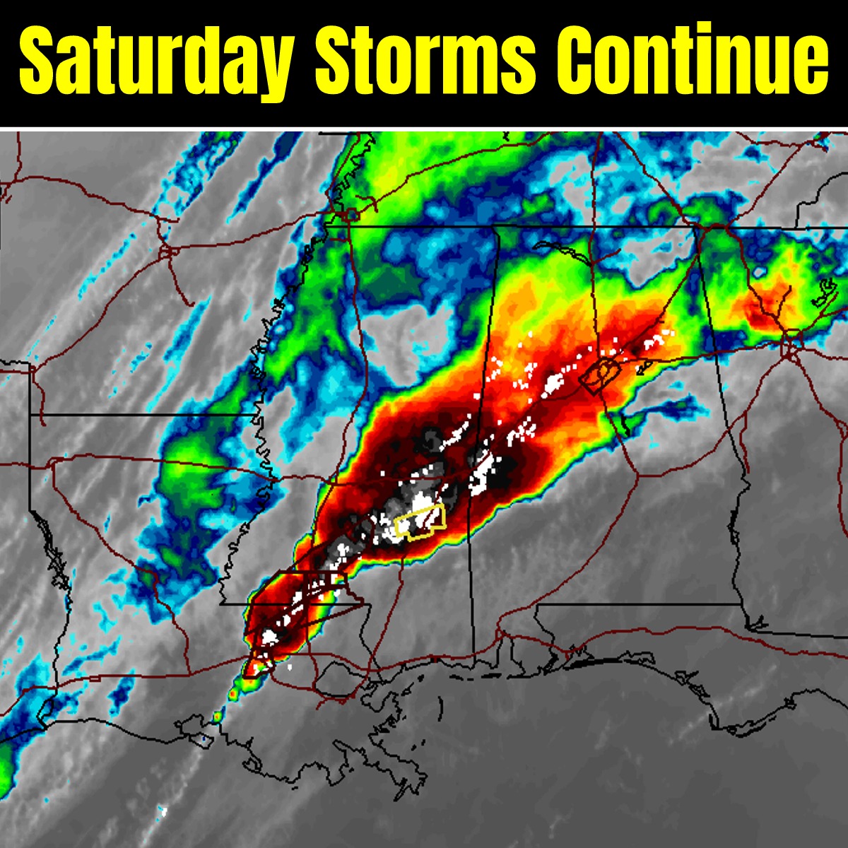 Mike's - Current Saturday AM satellite. Lots of energy coming up out of ...