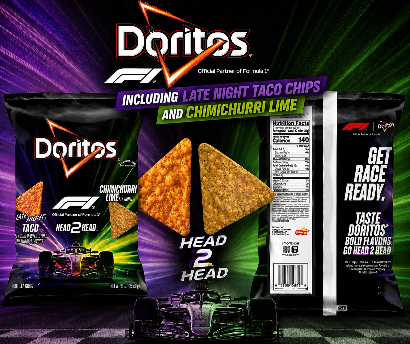 Doritos is taking its Formula 1 partnership straight to the snack
