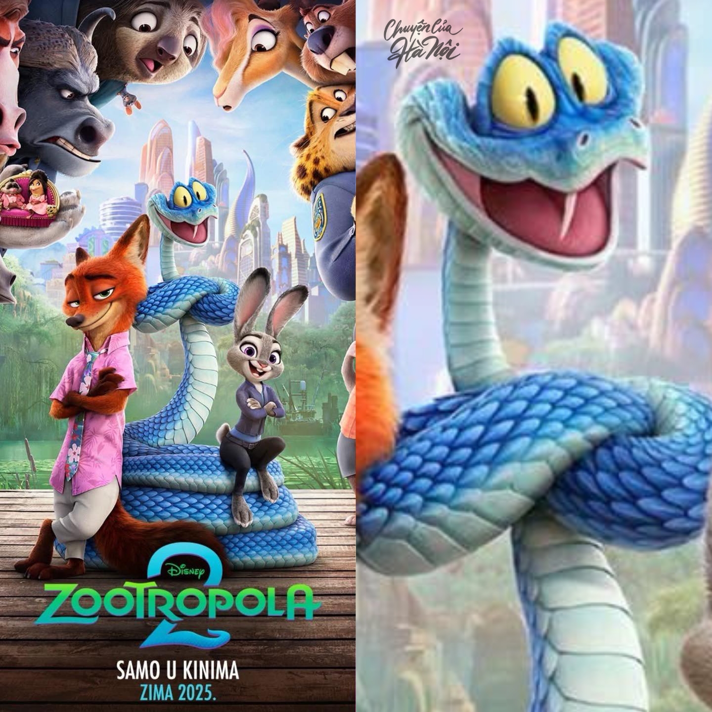 Chuyện - LẦN ĐẦU THẤY RẮN BIẾT KHOANH TAY =))) Zootopia đang gây ấn ...