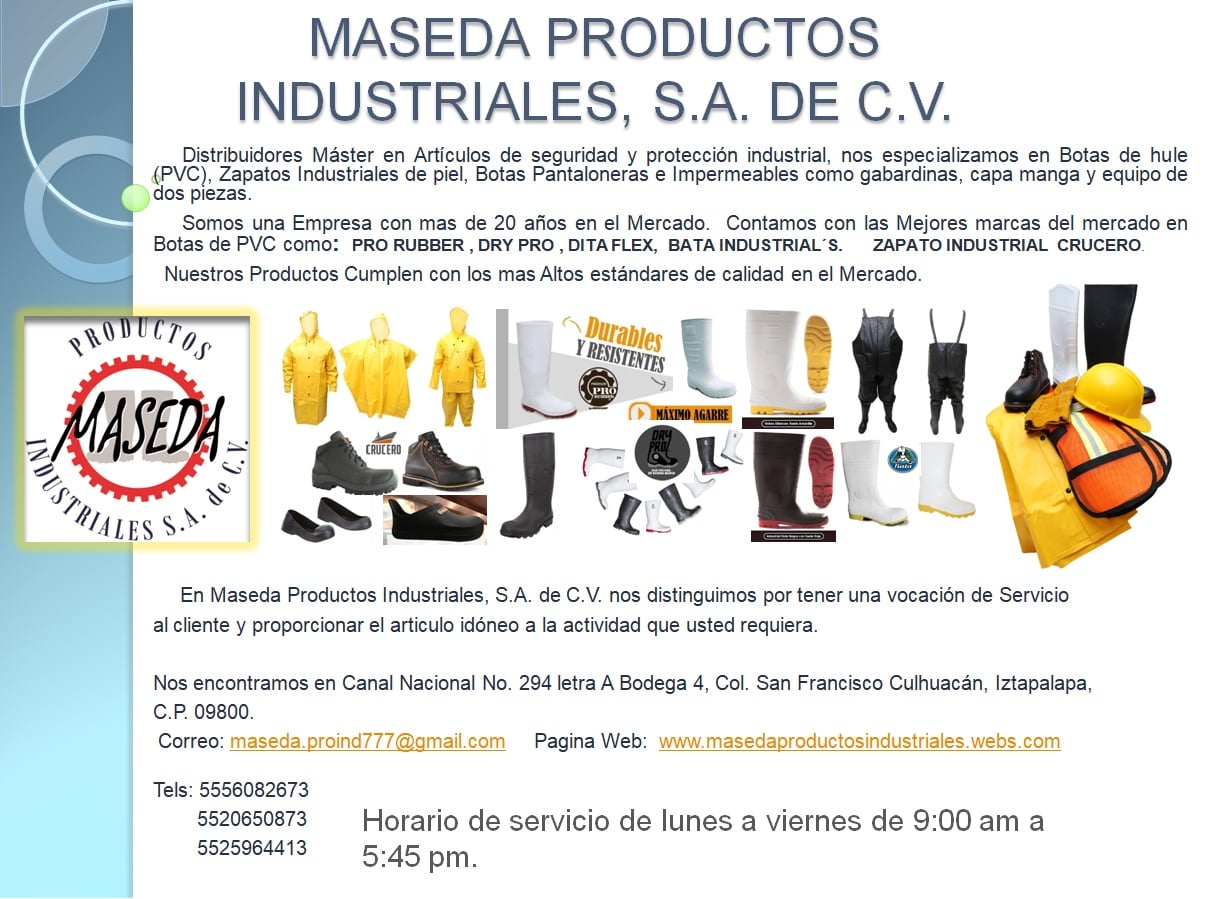 botas-maseda-productos-industriales-sa-de-cv-iztapalapa