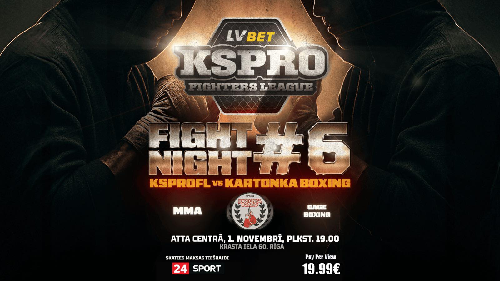 Best4Sport.TV - 🔥 FIGHT NIGHT #6 — KSPROFL vs KARTONKA BOXING 🔥 Lielākā ...