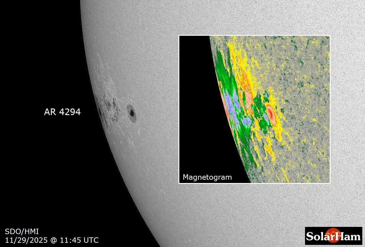 Active sunspot region 4294... - Space Weather by SolarHam | Facebook
