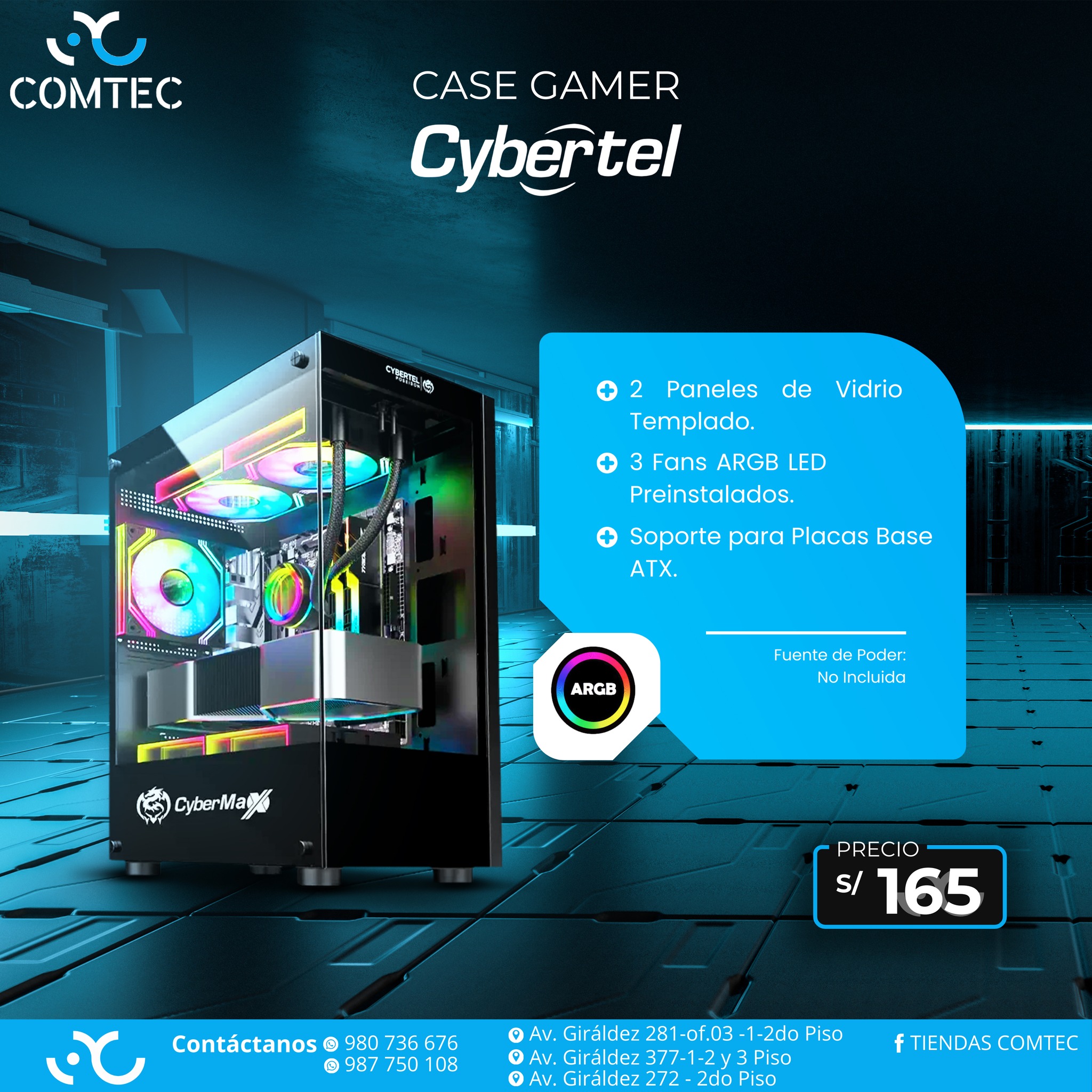 Tiendas Comtec - 💻 ¡El Case que tu Setup necesita! 🚀... | Facebook