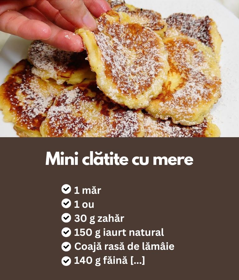KiloRețete - 🥞🍎 Mini clătite cu mere 🍯🍽️ Rețeta 👇 Ingrediente necesare ...