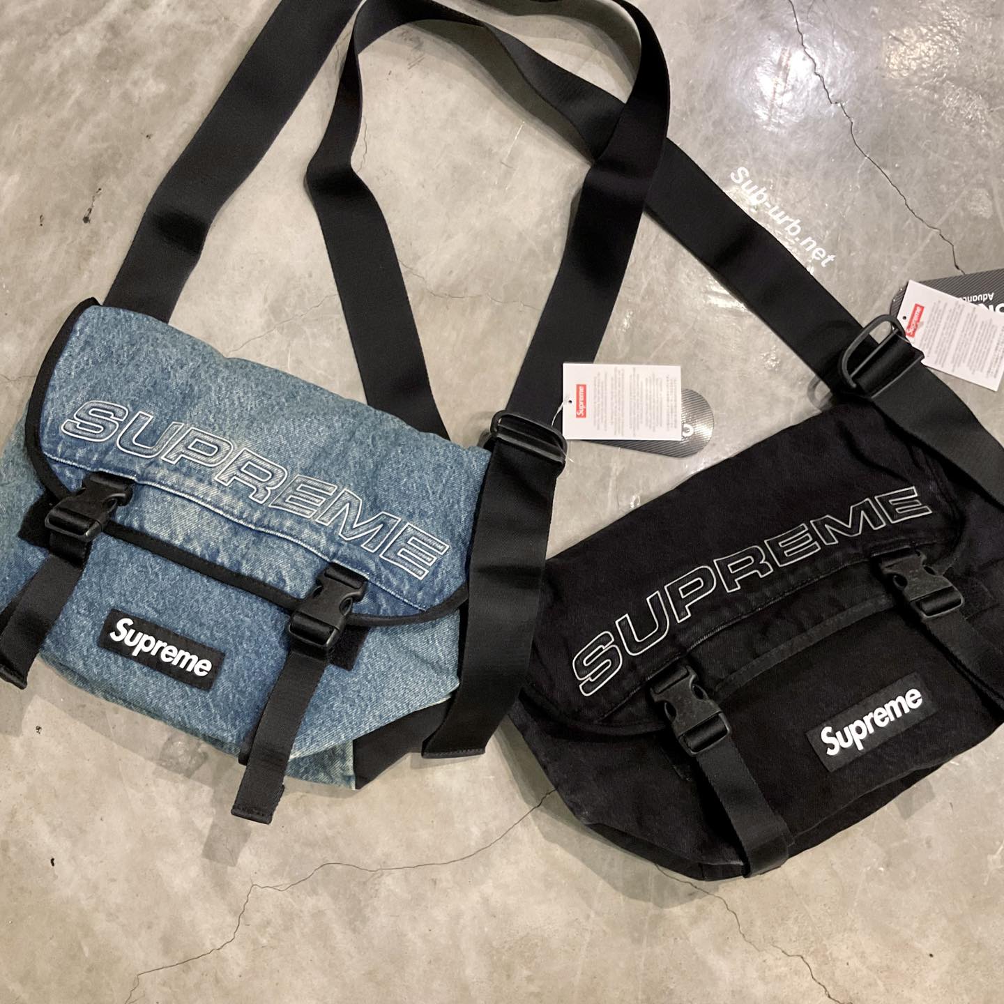Supreme F/W 2025 Denim Messenger Bag HK$1299 All cotton 13 oz 