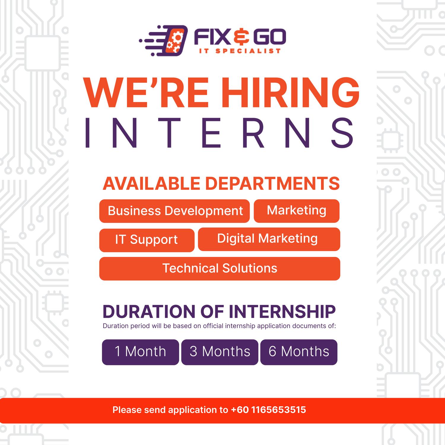Fix & Go - IT Specialist | Bangi