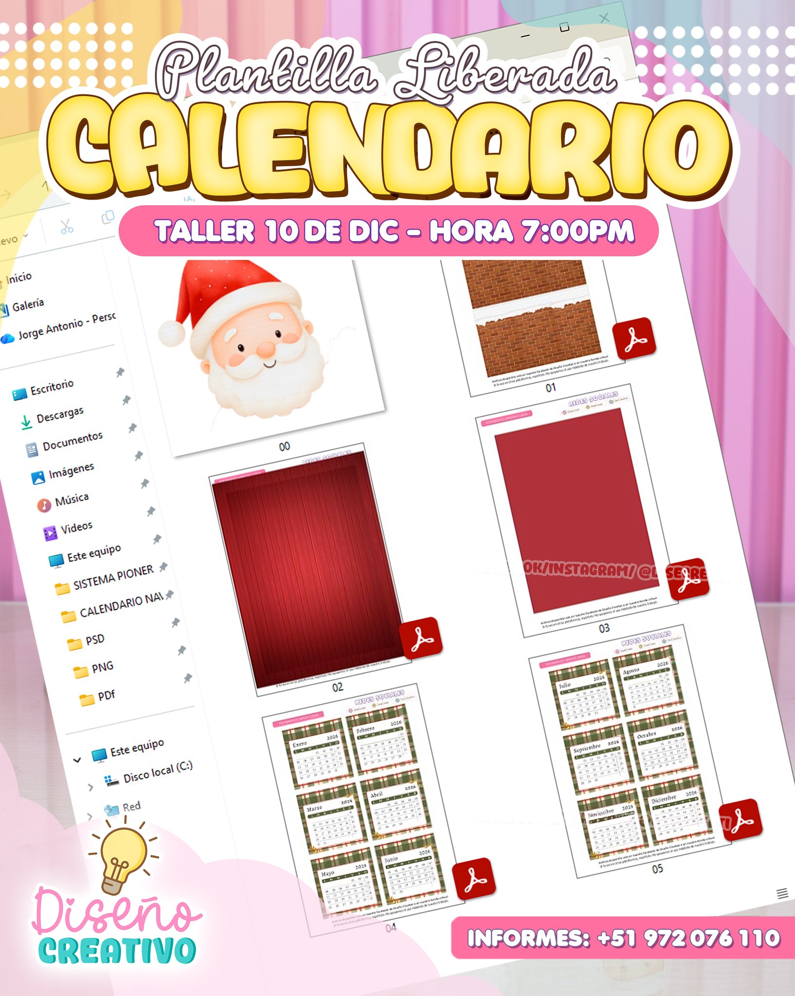 Diseño - 💢 Nuestra plantilla de Calendario Navideño ya está lista para ...
