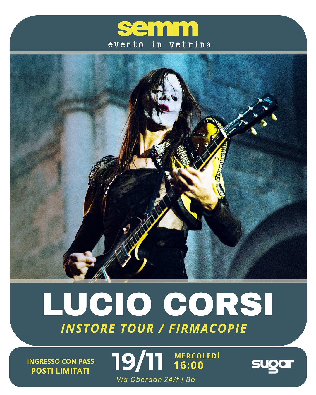 SAVE THE DATE! LUCIO CORSI... - SEMM music store & more | Facebook
