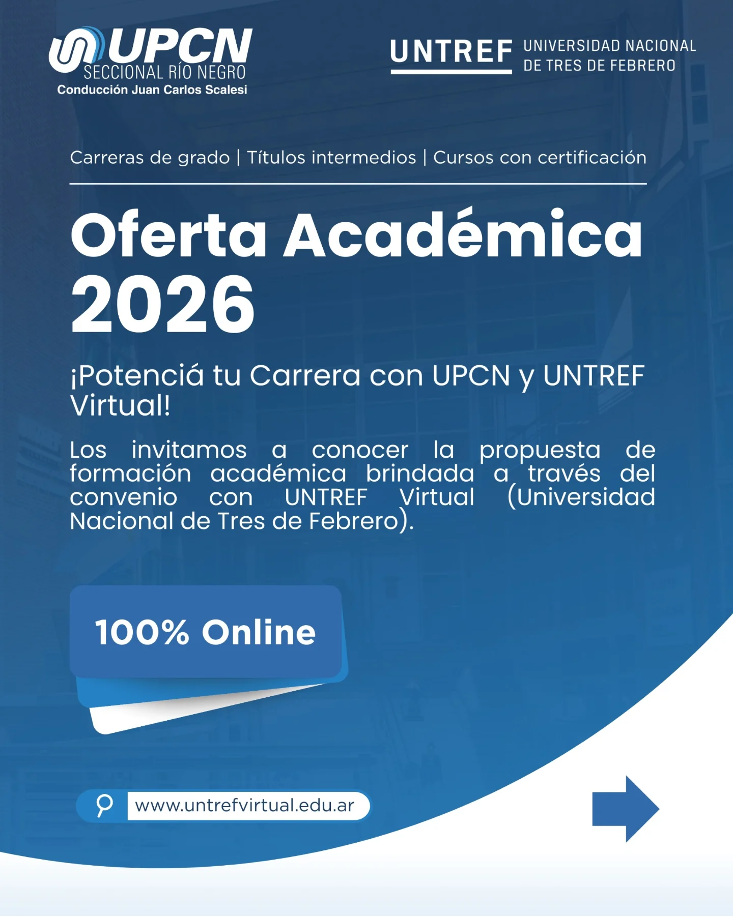 Upcn Río Negro - ¡Oportunidad de formación académica para... | Facebook