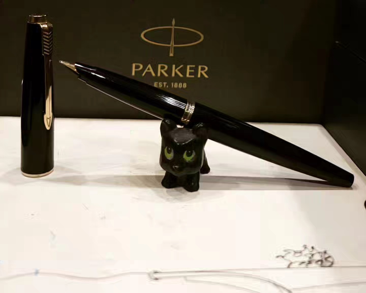 Parker 45 14k F nib and Rolled Gold cap Made in England 🇬🇧
