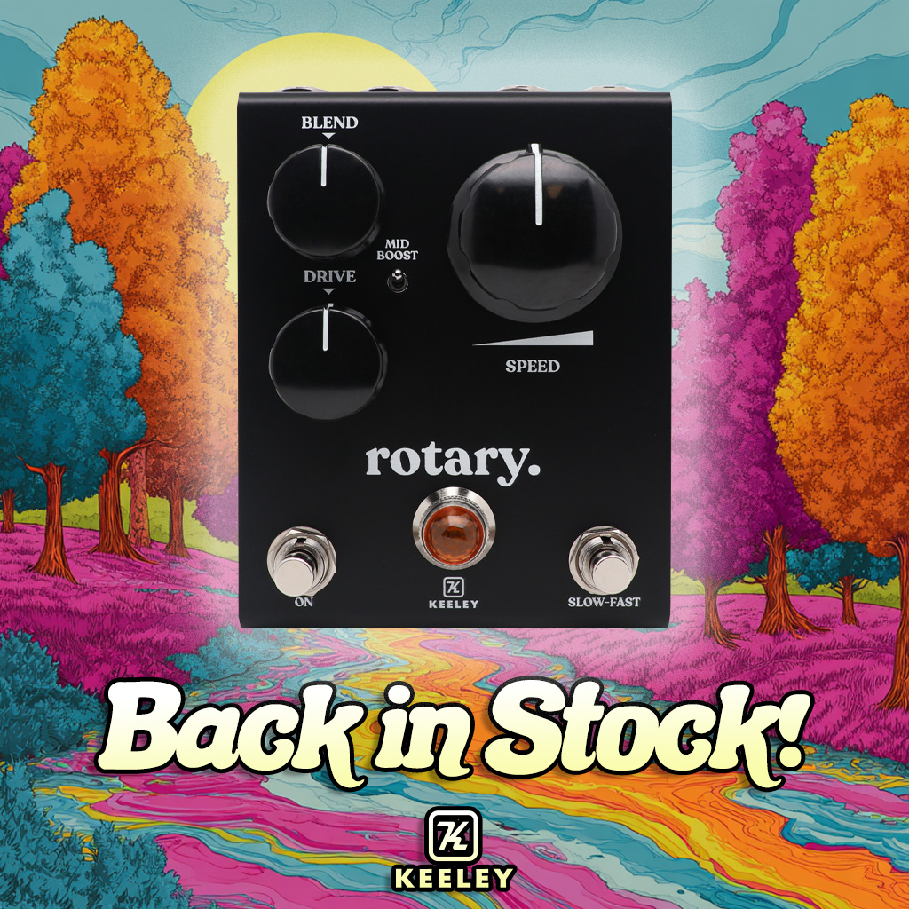 Keeley Electronics' Golden Touch Rotary guitar pedal