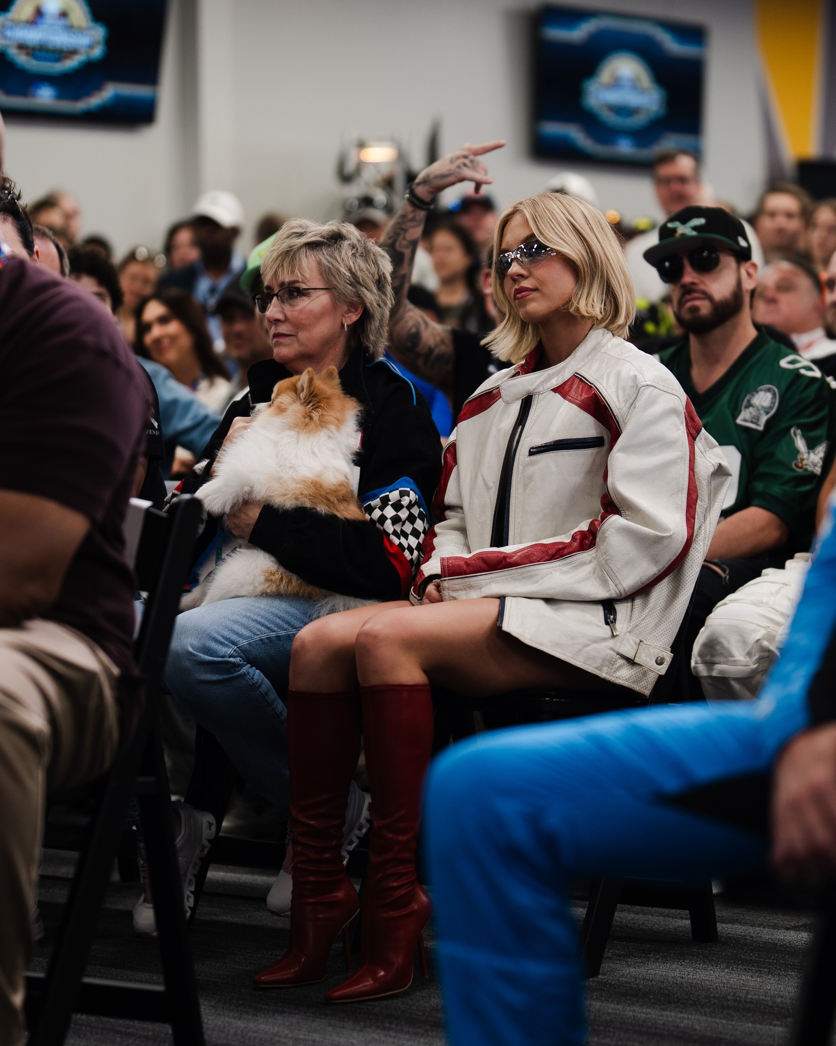 NASCAR - Sydney Sweeney and Christy Martin are in the... | Facebook