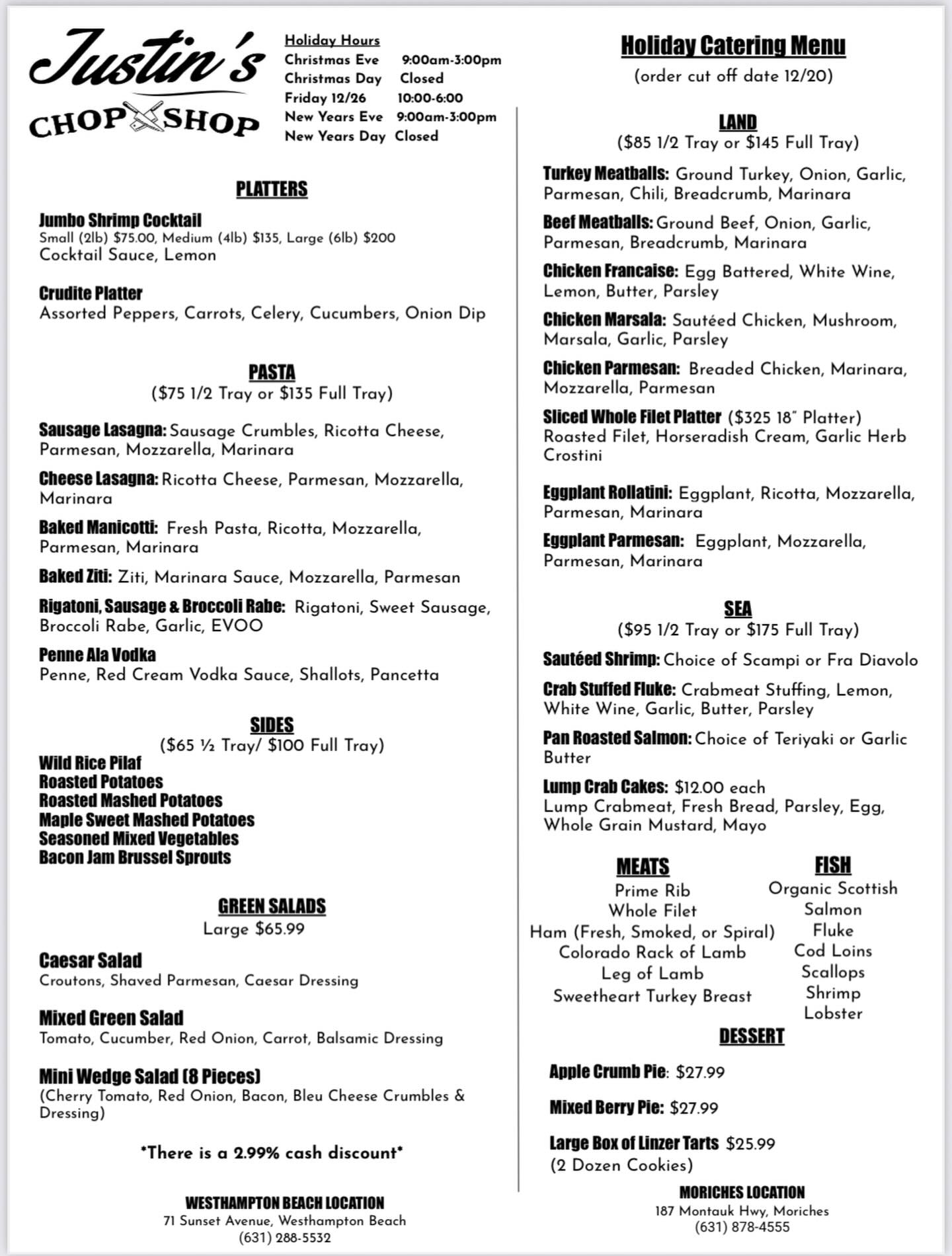 Justin's - The holidays are around the corner and our menu is ...