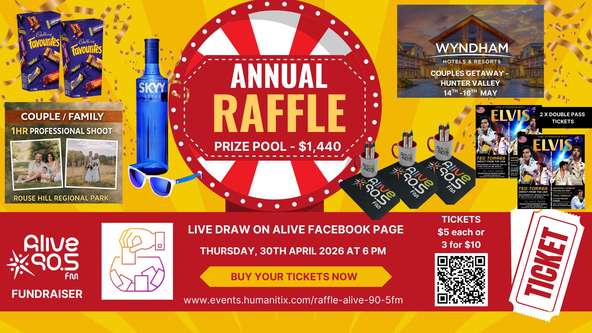 Alive 90.5FM - Annual Raffle Fundraiser
