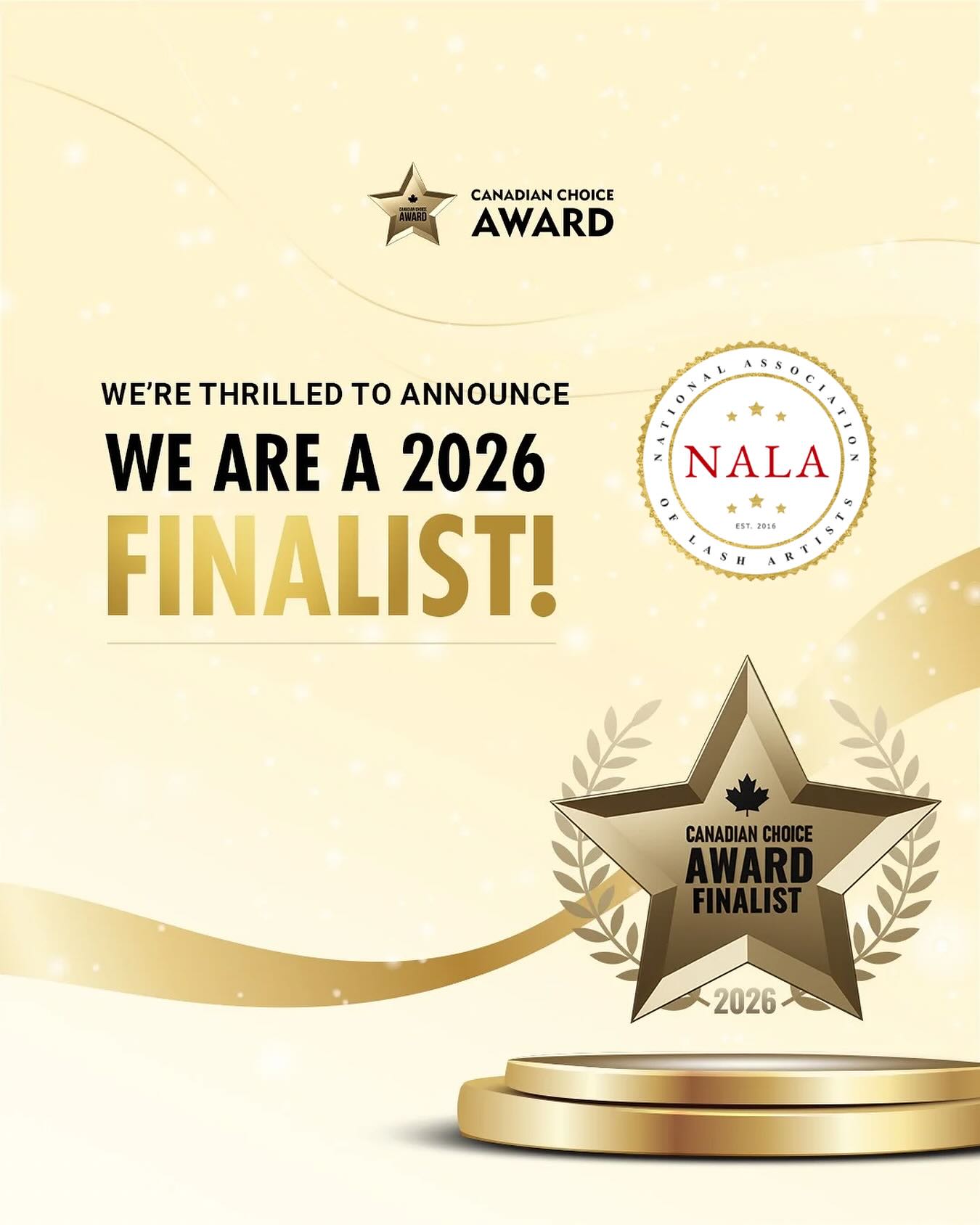 NALA - Last time we checked in, we were a nominee… and now we’re ...