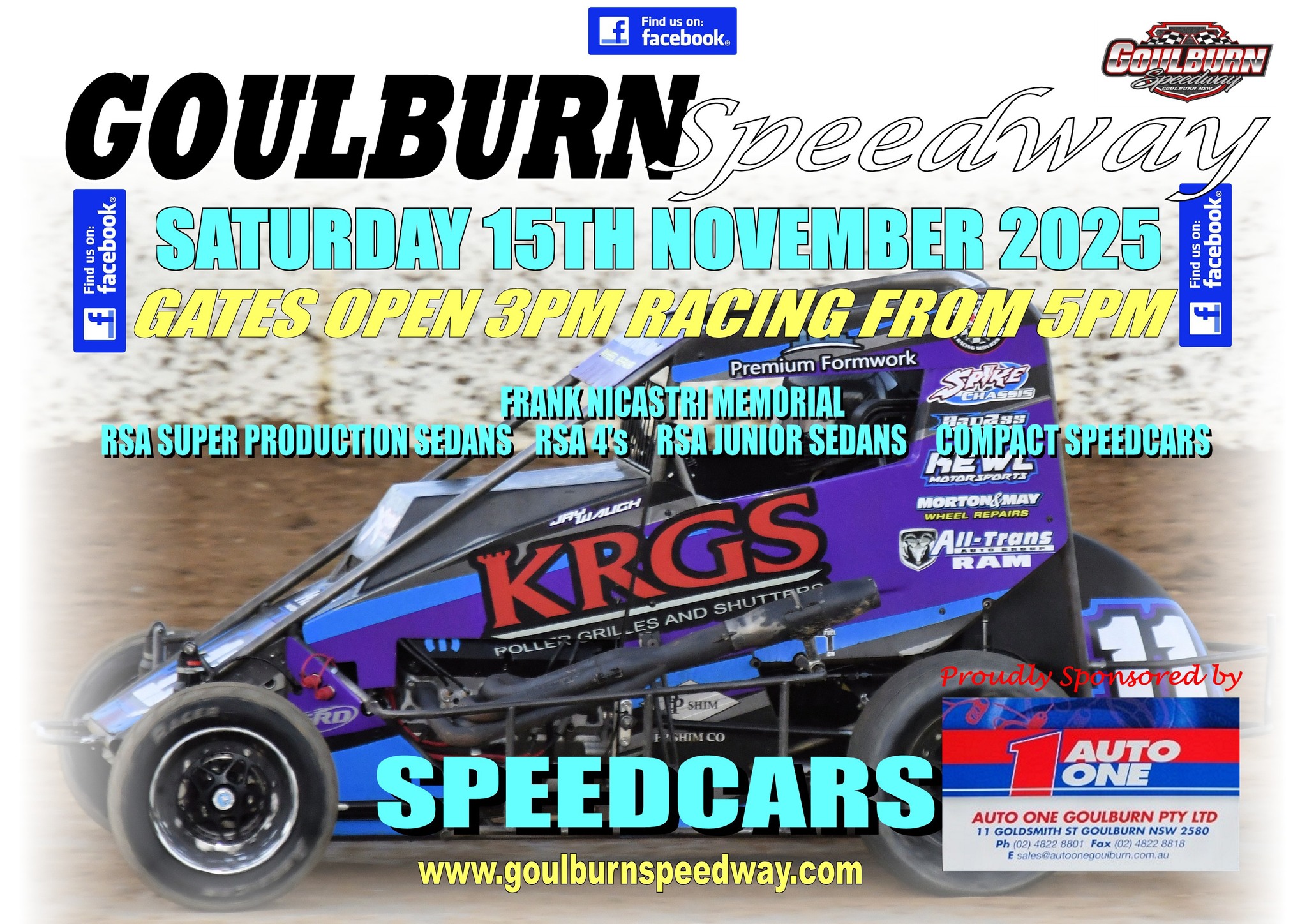 Next week we will farewell one of... - Goulburn Speedway | Facebook