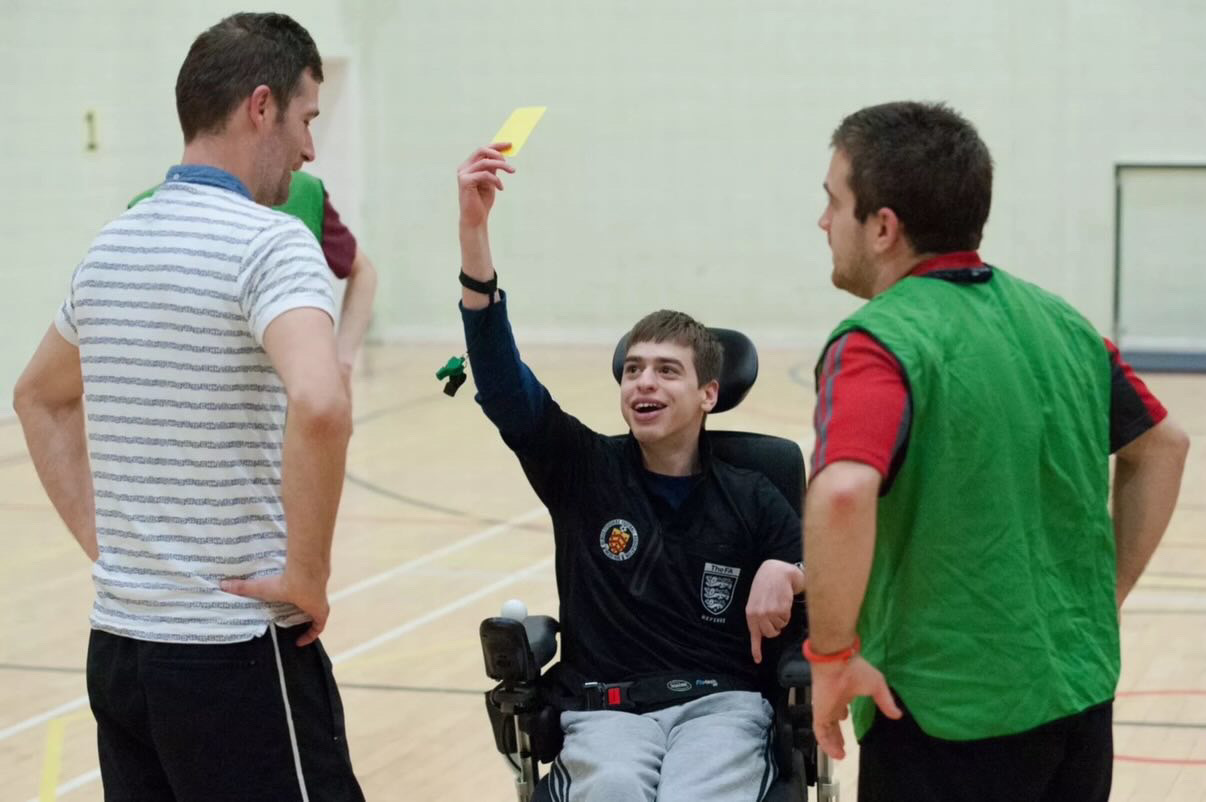 UEFA - Meet Nathan Mattick, England's first referee to use a wheelchair ...