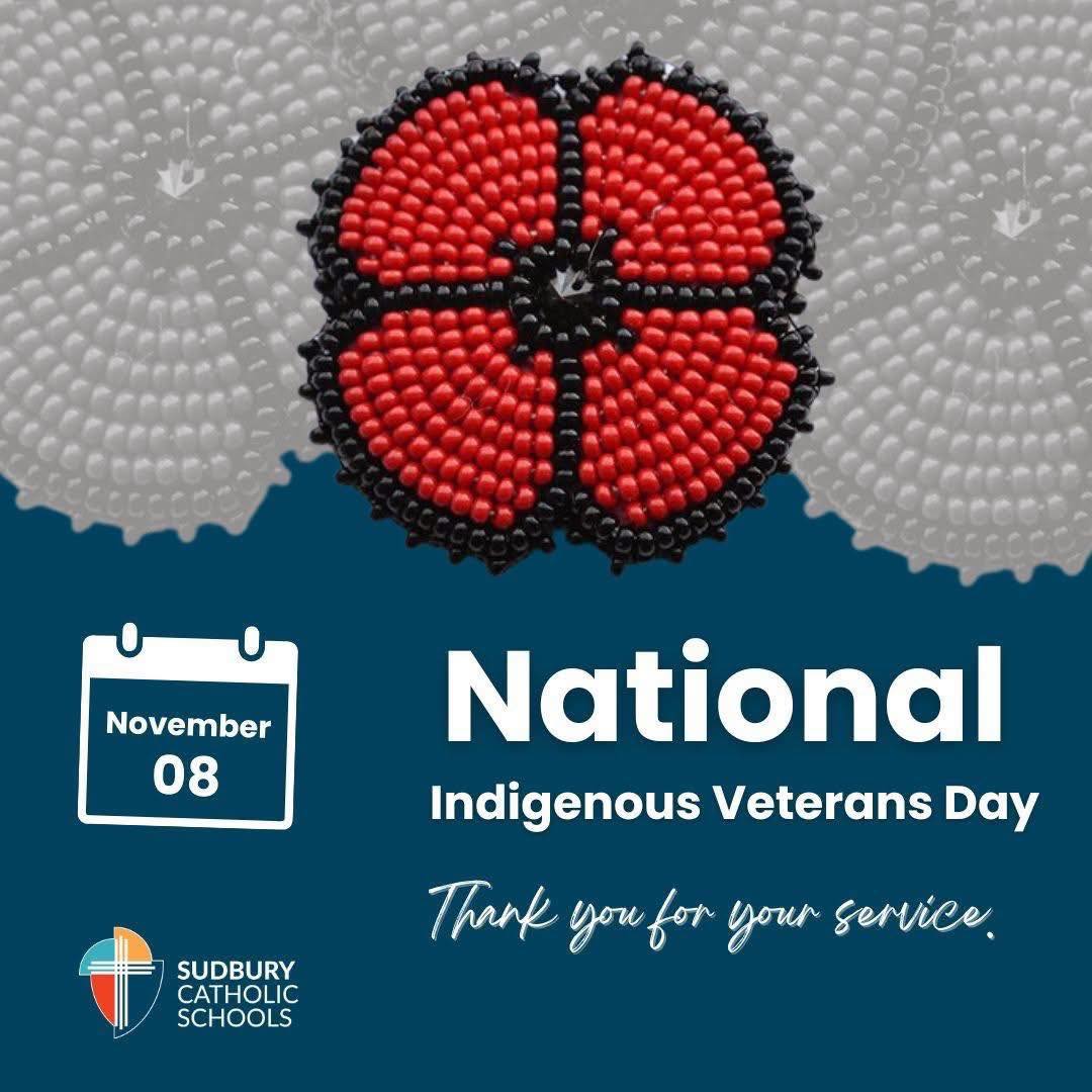 Immaculate - 🗓️ November 8 is National Indigenous Veterans Day 🪖🥀 We ...