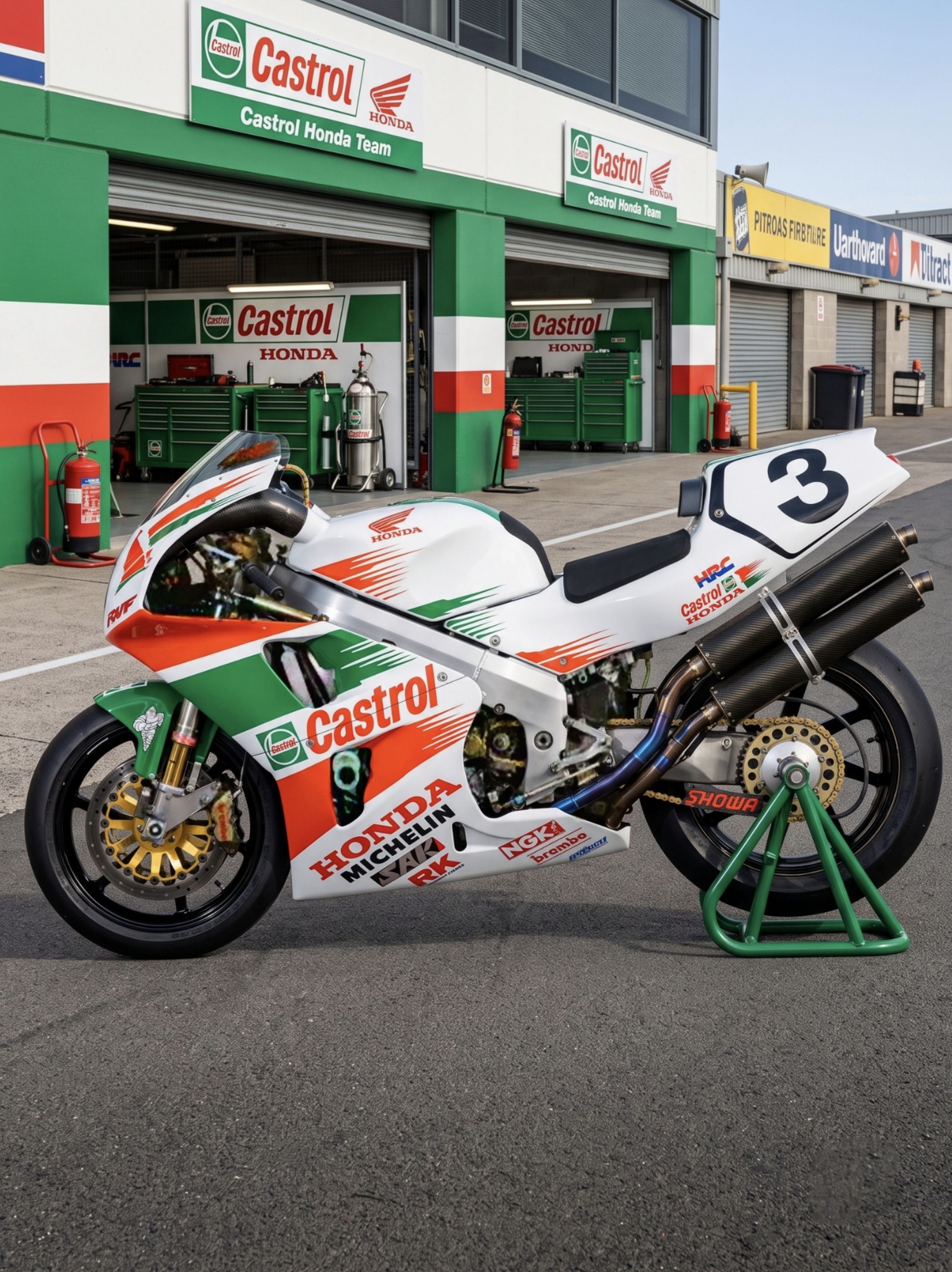 John Kocinski's 3 Castrol Honda RC45 WSBK 1997 #honda