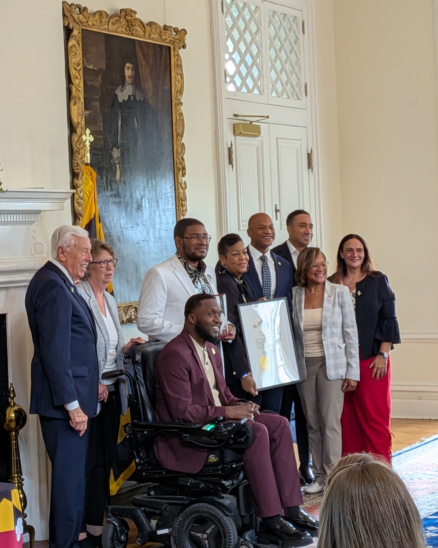Maryland's Eric Carpenter-Grantham receives Governor's Disability