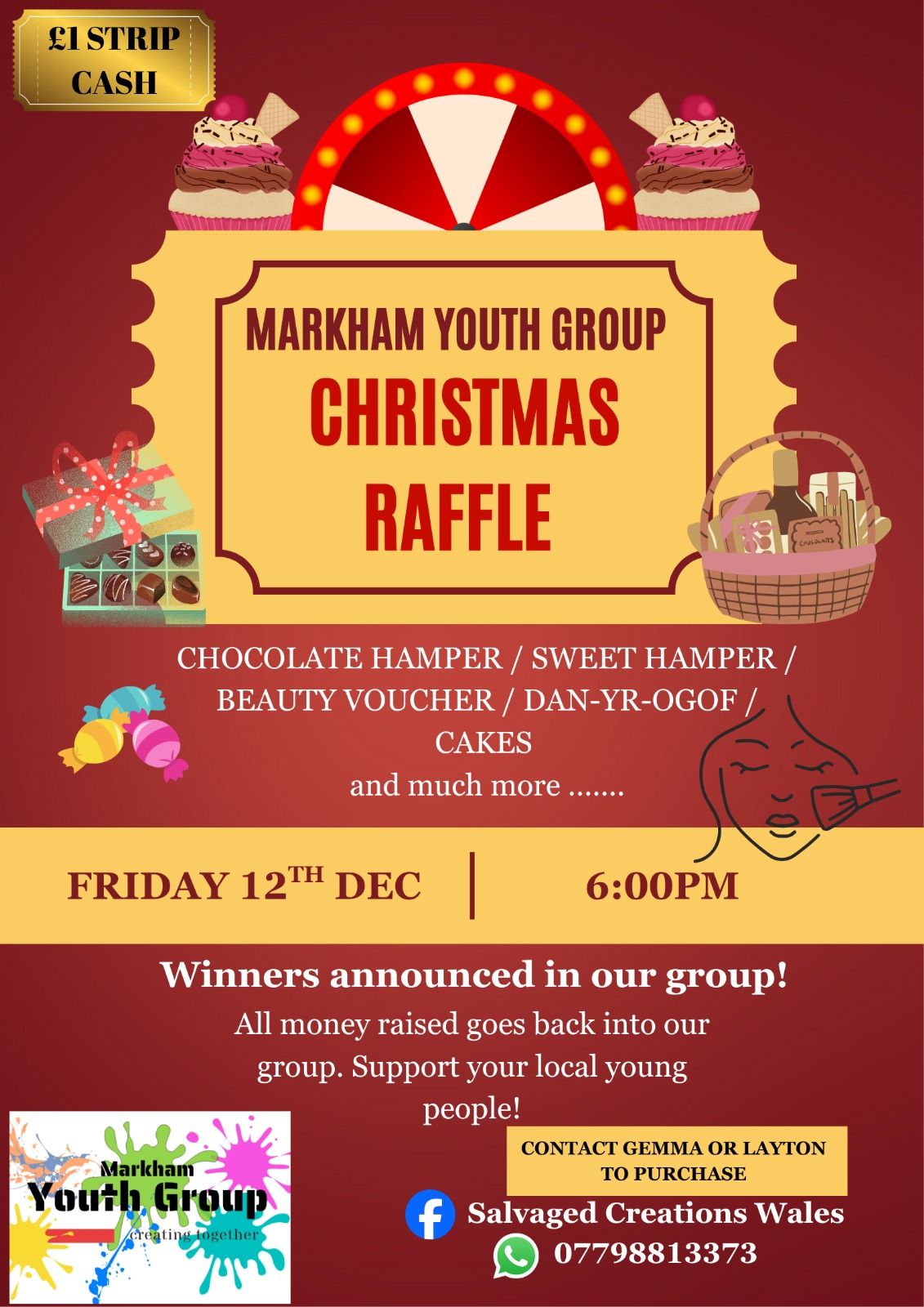 Salvaged - 🎉 Markham Youth Group Christmas Raffle! 🎉 We’re excited to ...