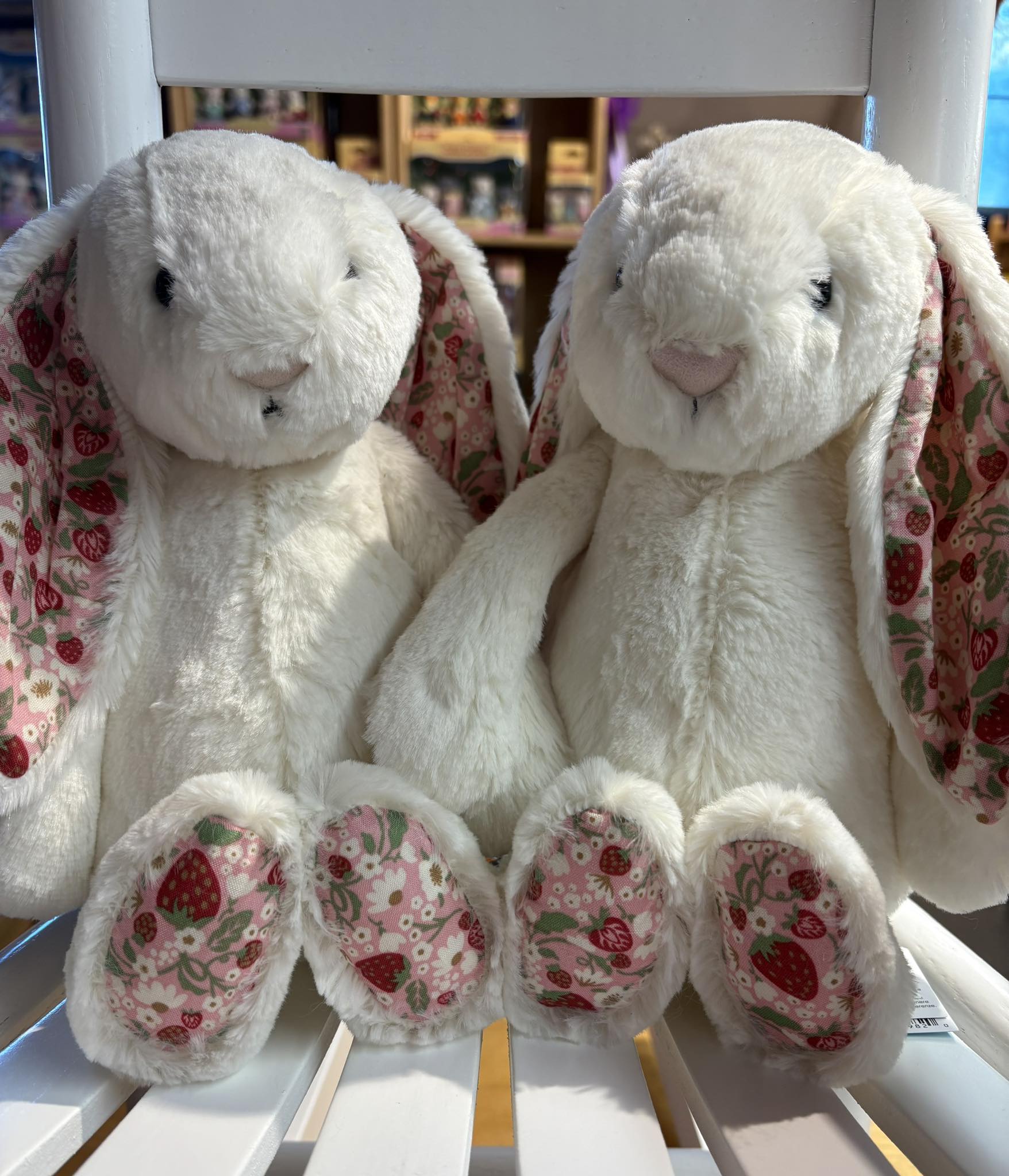 Jellycat Blossom Cream Bunny Berry medium is back in stock, and we