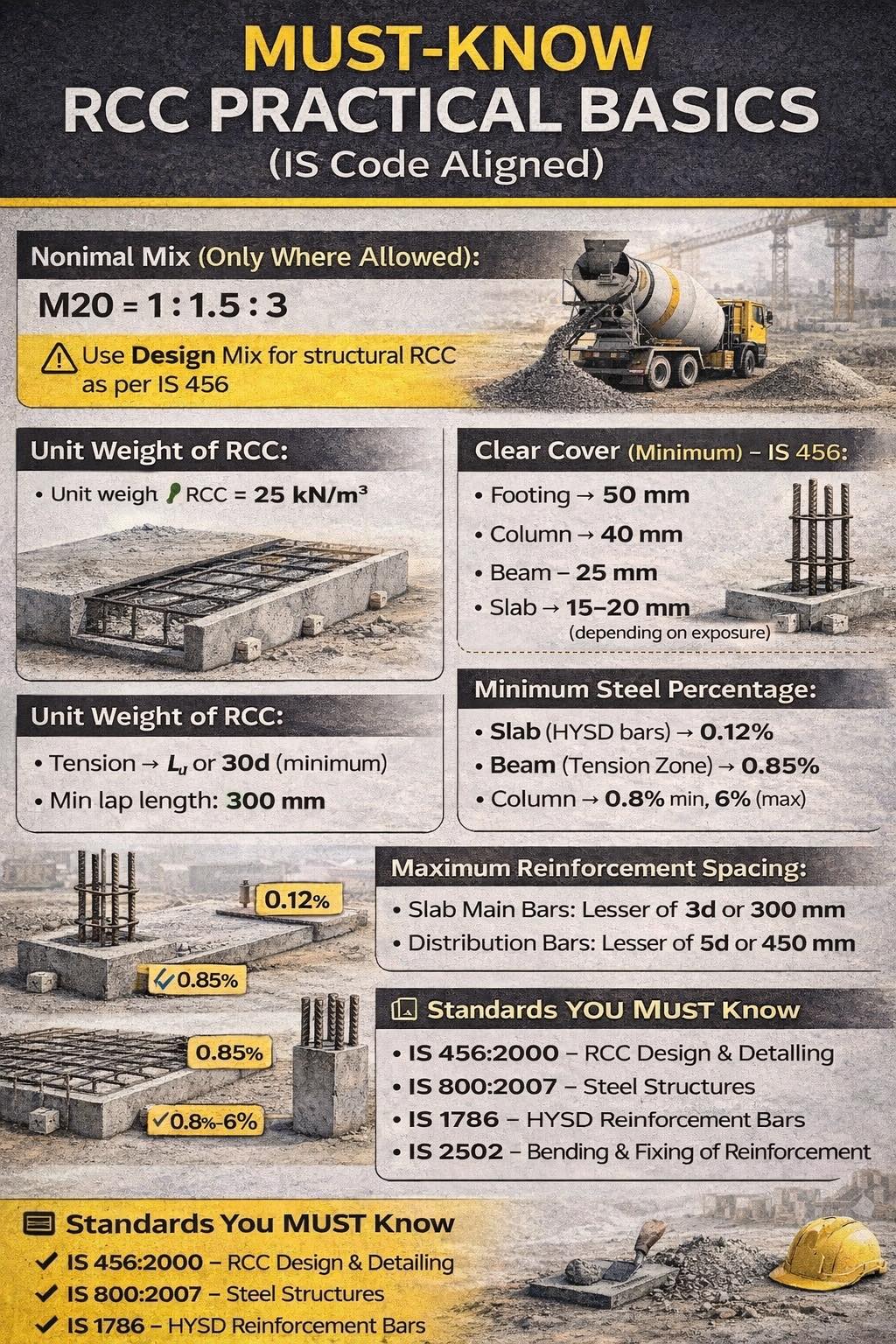 civil_concepts - Must know RCC Practical Basics for Civil Engineers # ...