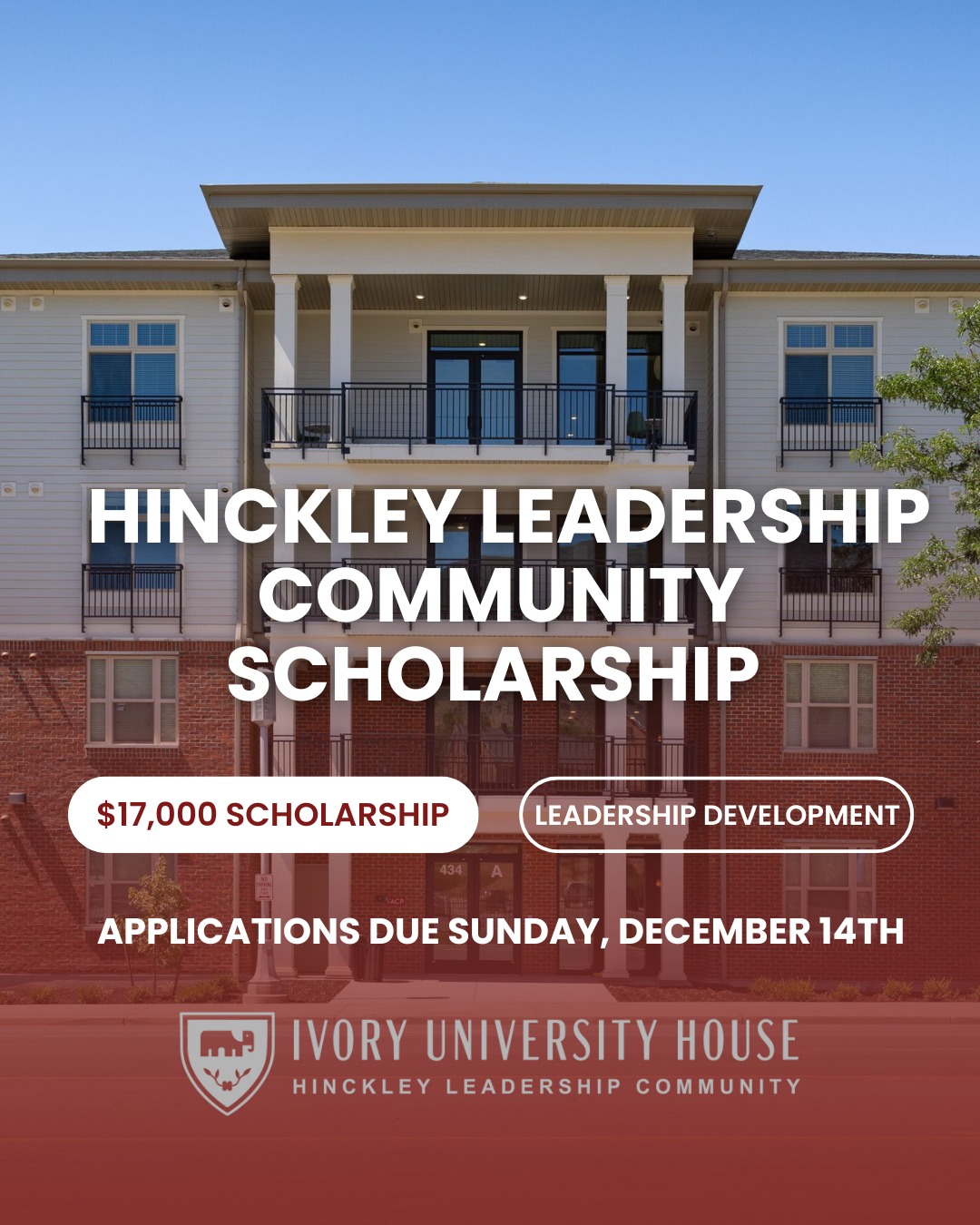 Hinckley - Last call ‼️ The Hinckley Leadership Community scholarship ...