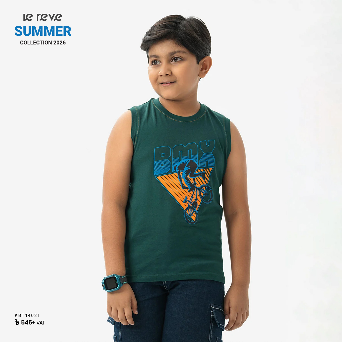 Sleeveless comfort for sunny playdays. Shop Online : tinyurl.com