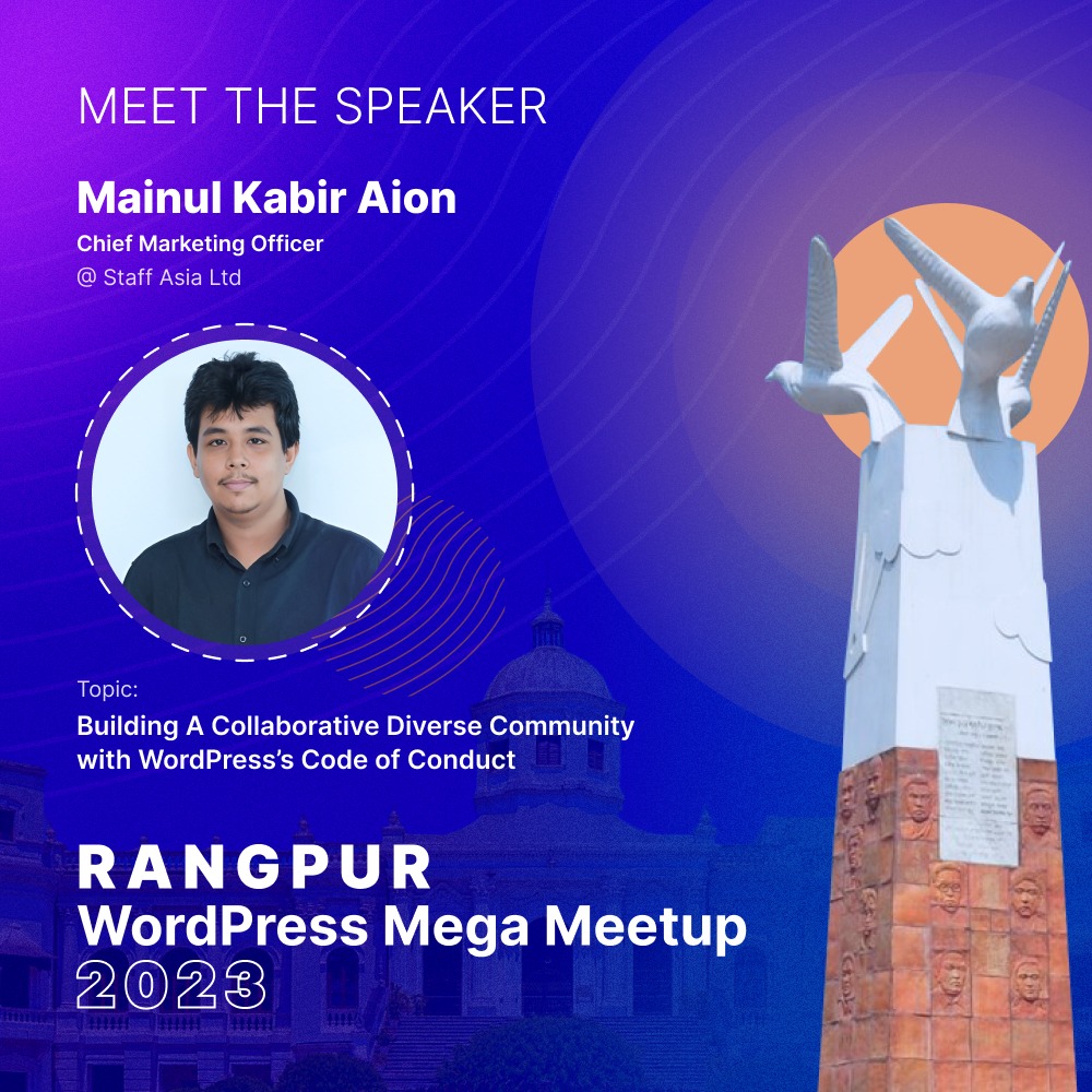 Meet our community person... - Rangpur WordPress Community
