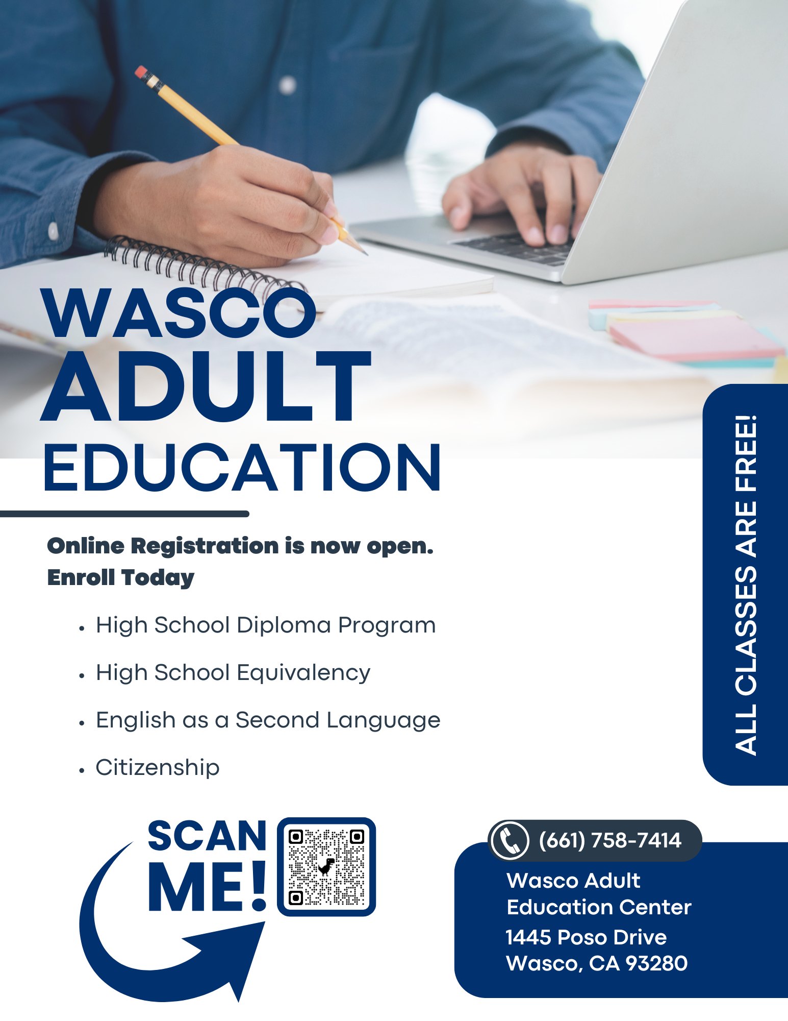 Wasco Adult Education Program WUHSD | Wasco CA