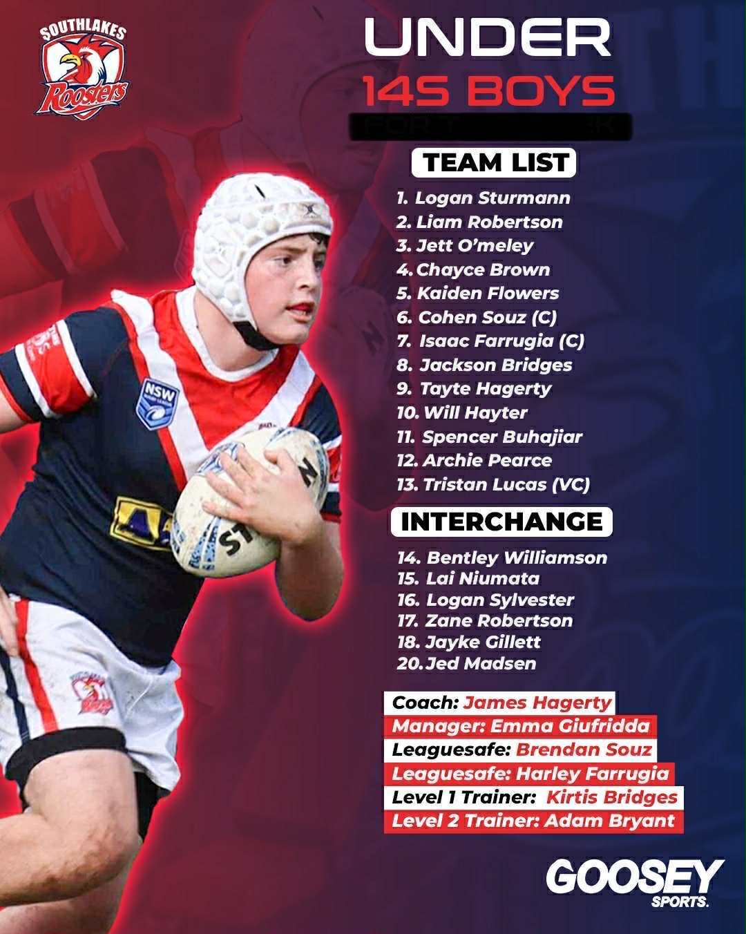 🏆 TEAM LISTS – PRELIMINARY FINALS 🏆... - Southlakes Roosters | Facebook