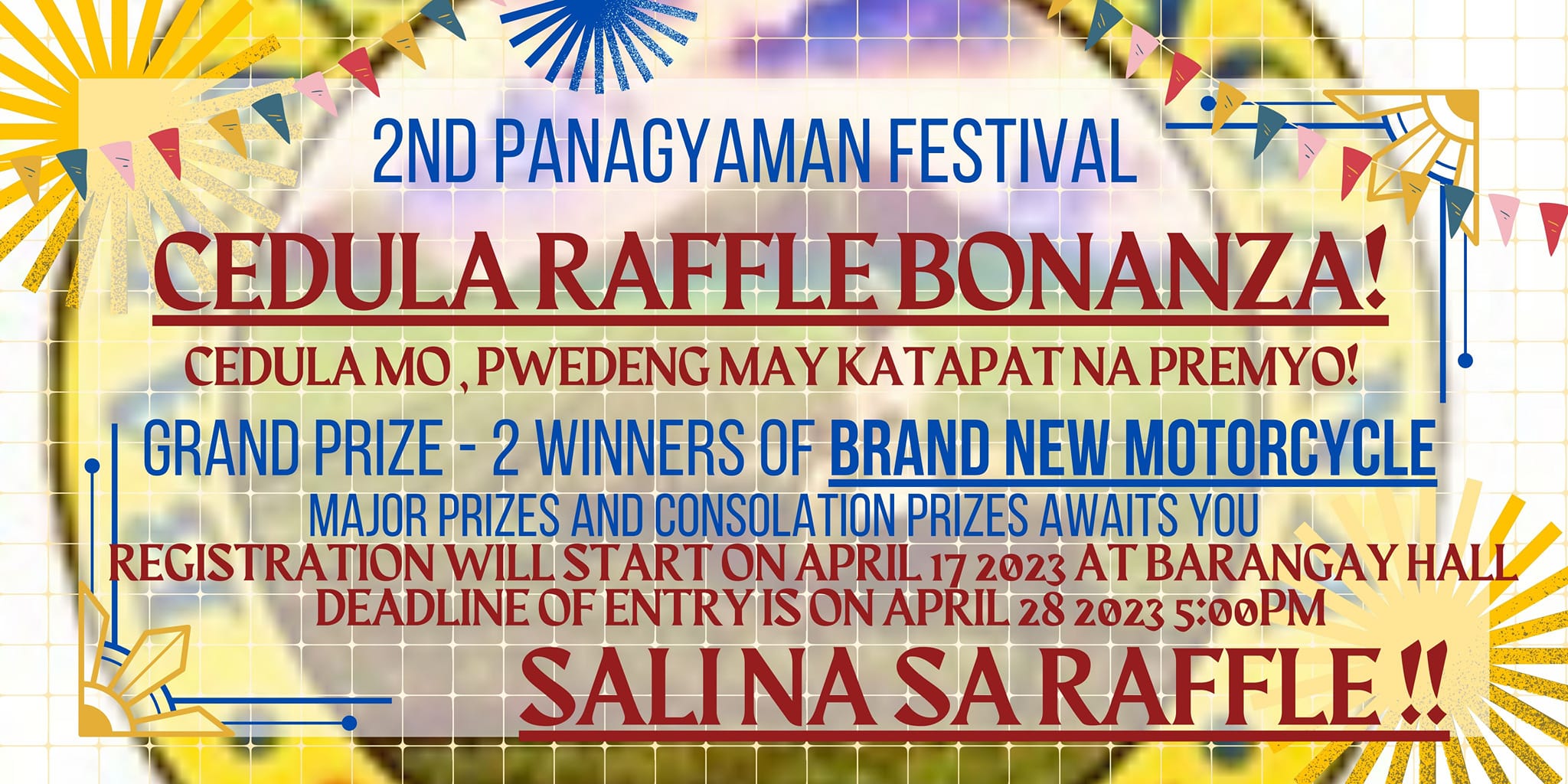 Sali na sa raffle!!! CEDULA... - Barangay Sagana Happenings