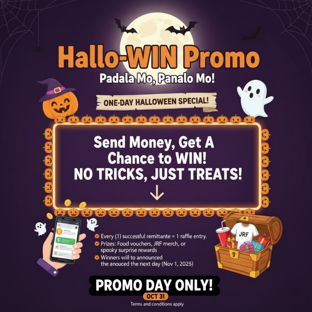 JRF - 👻 𝐇𝐀𝐋𝐋𝐎-𝐖𝐈𝐍 𝐏𝐑𝐎𝐌𝐎: 𝐏𝐀𝐃𝐀𝐋𝐀 𝐌𝐎, 𝐏𝐀𝐍𝐀𝐋𝐎 𝐌𝐎! 👻 No tricks, just treats ...