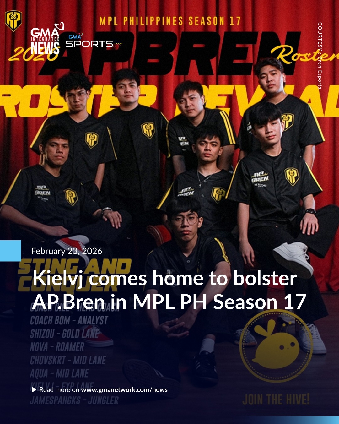 GMA - A familiar face is set to add firepower to AP.Bren in the ...