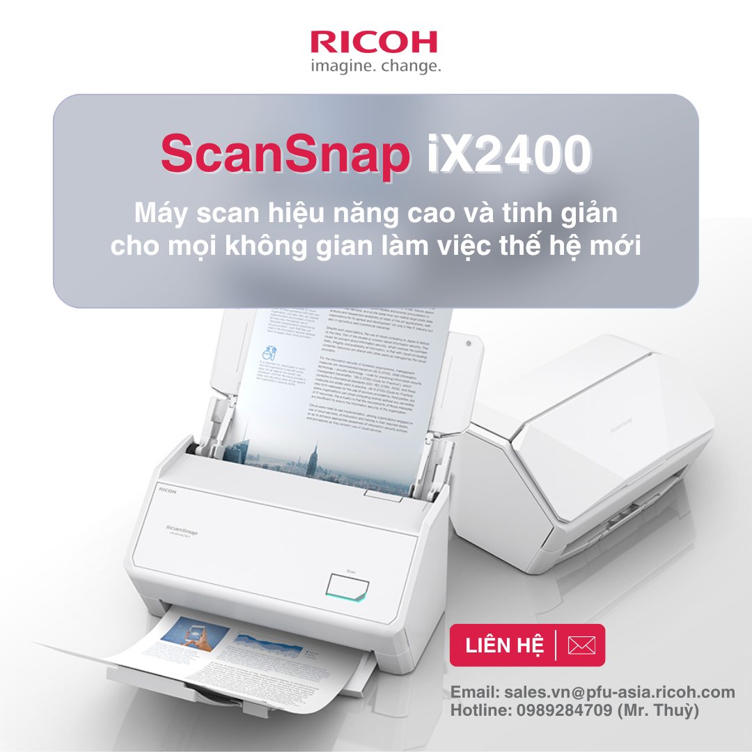 Ra mắt ScanSnap iX2400 - Máy scan USB... - RICOH Scanner VN | Facebook