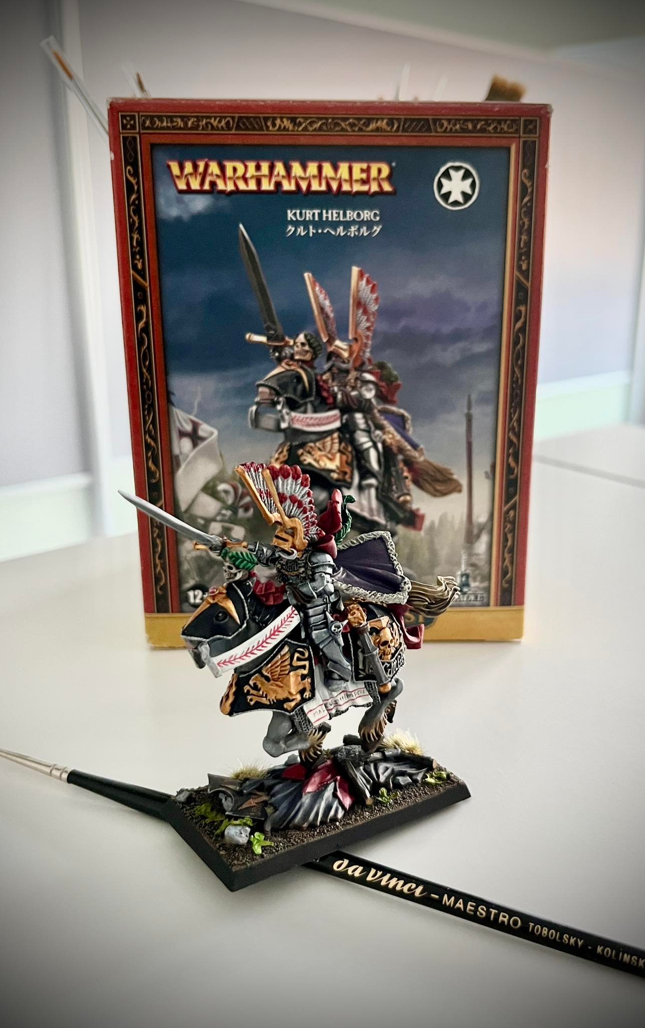 Completed the Kurt Helborg commission for Warhammer: The Old World 