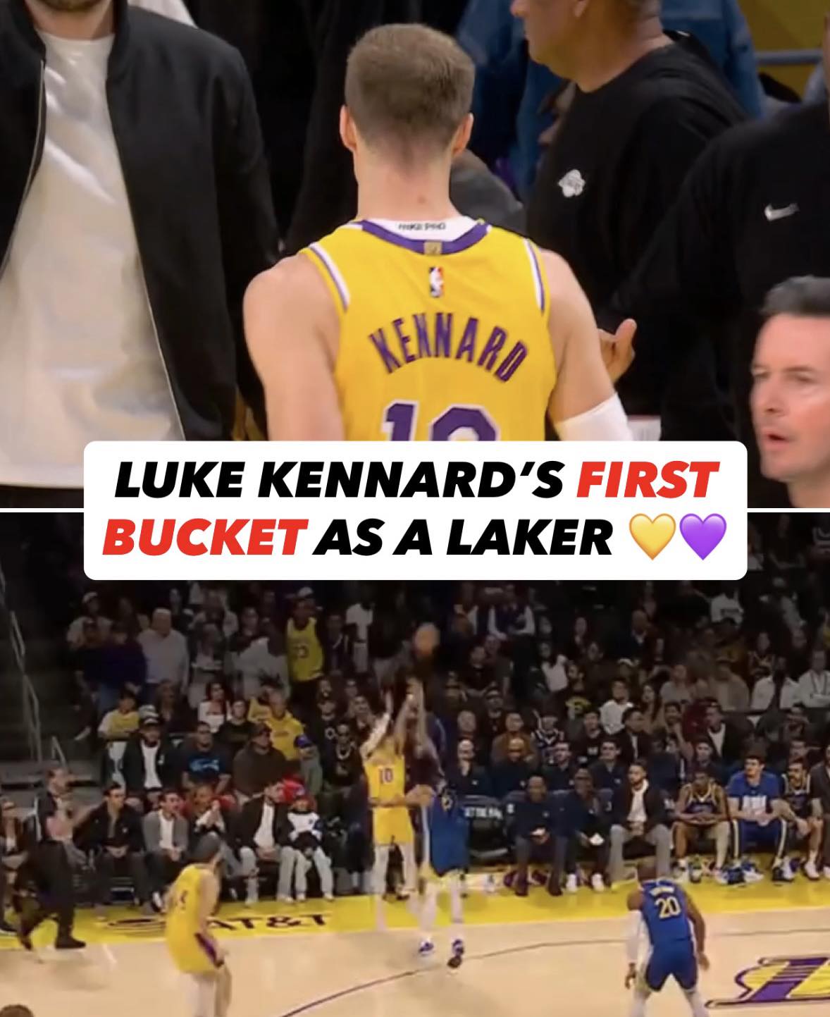 Lakers - LUKE KENNARD HAS ARRIVED 😈🔥 Luke Kennard takes and MAKES his ...