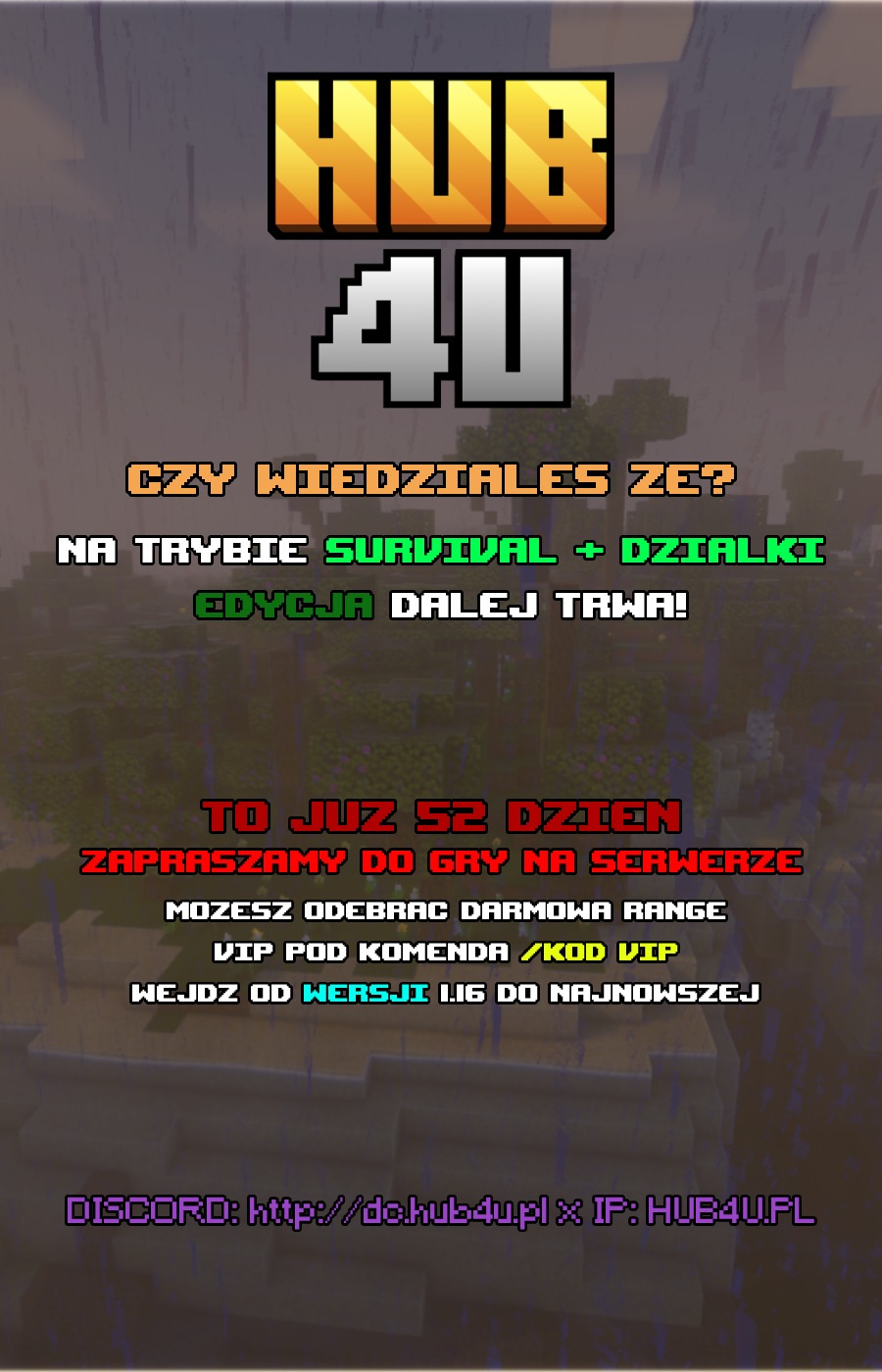 Hub4u.pl - ⁂ IP serwera: Hub4u.pl 👑 START EDYCJI 19.12... | Facebook