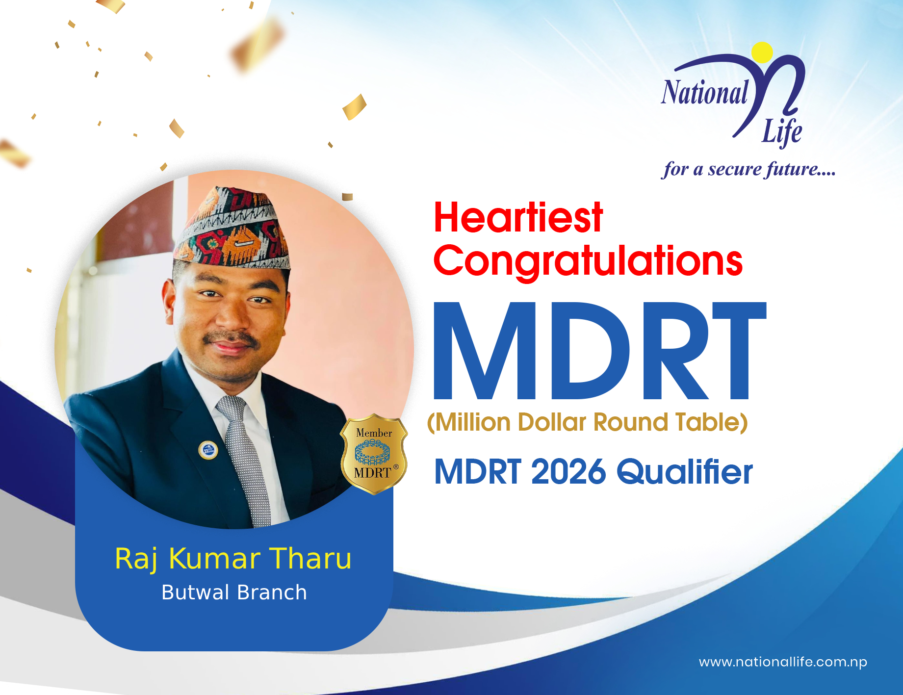 National - Heartfelt Congratulations to Chief Business Manager Mr. Raj ...