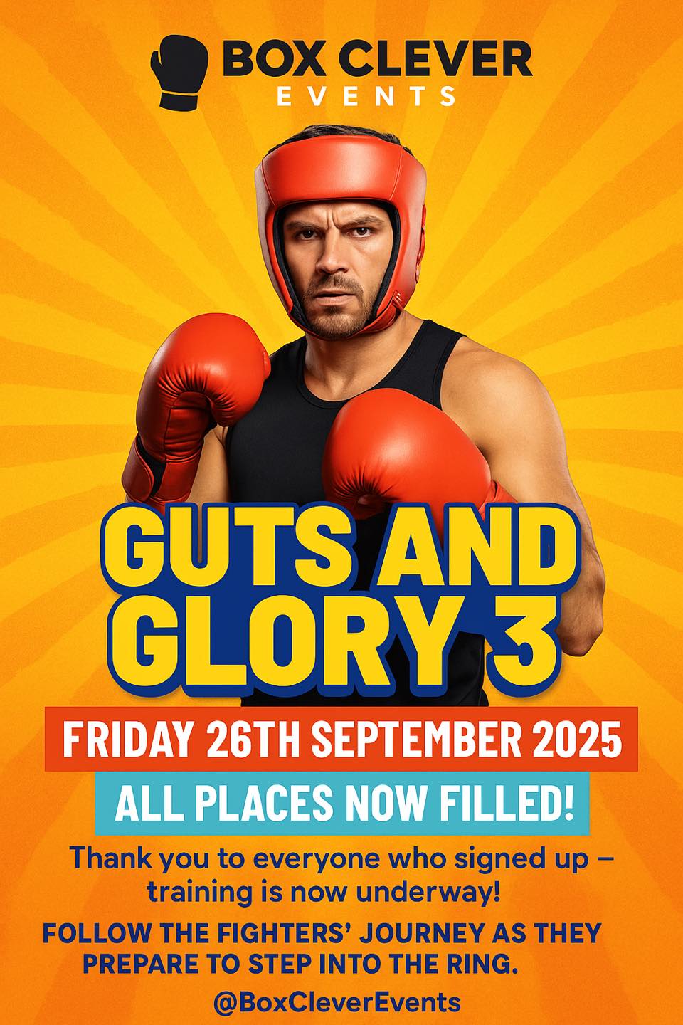 🥊 Guts and Glory 3 – Friday, September... - Box Clever Events | Facebook