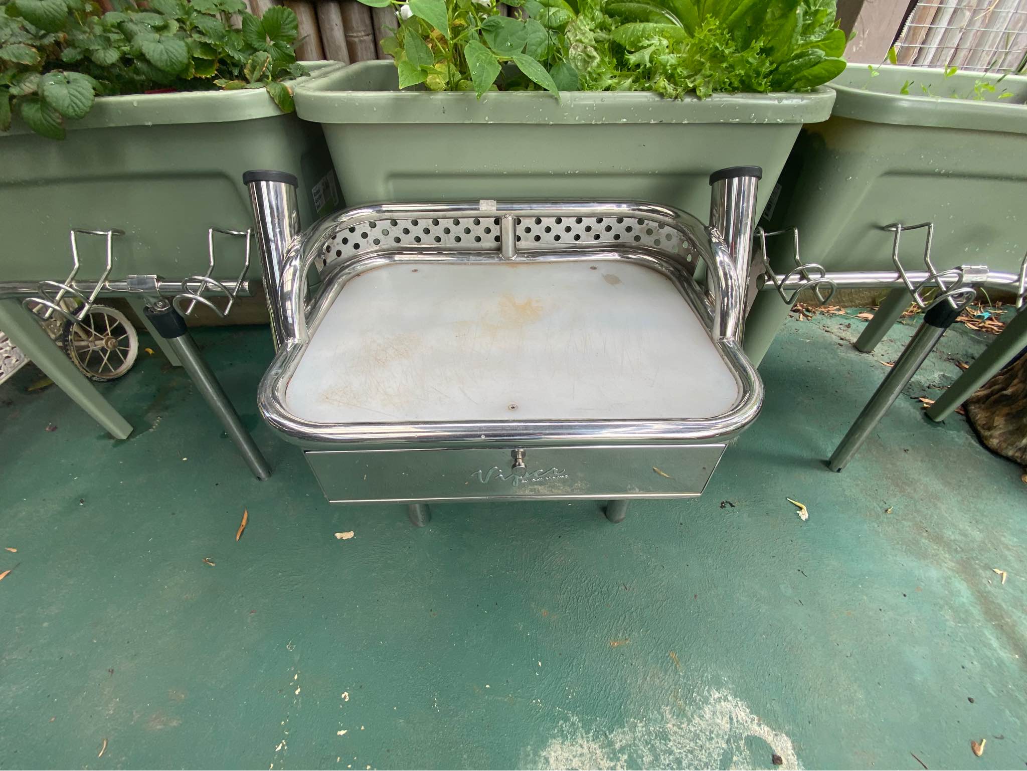 Viper stainless steel bait board and snapper rack rod holders - Fishing ...