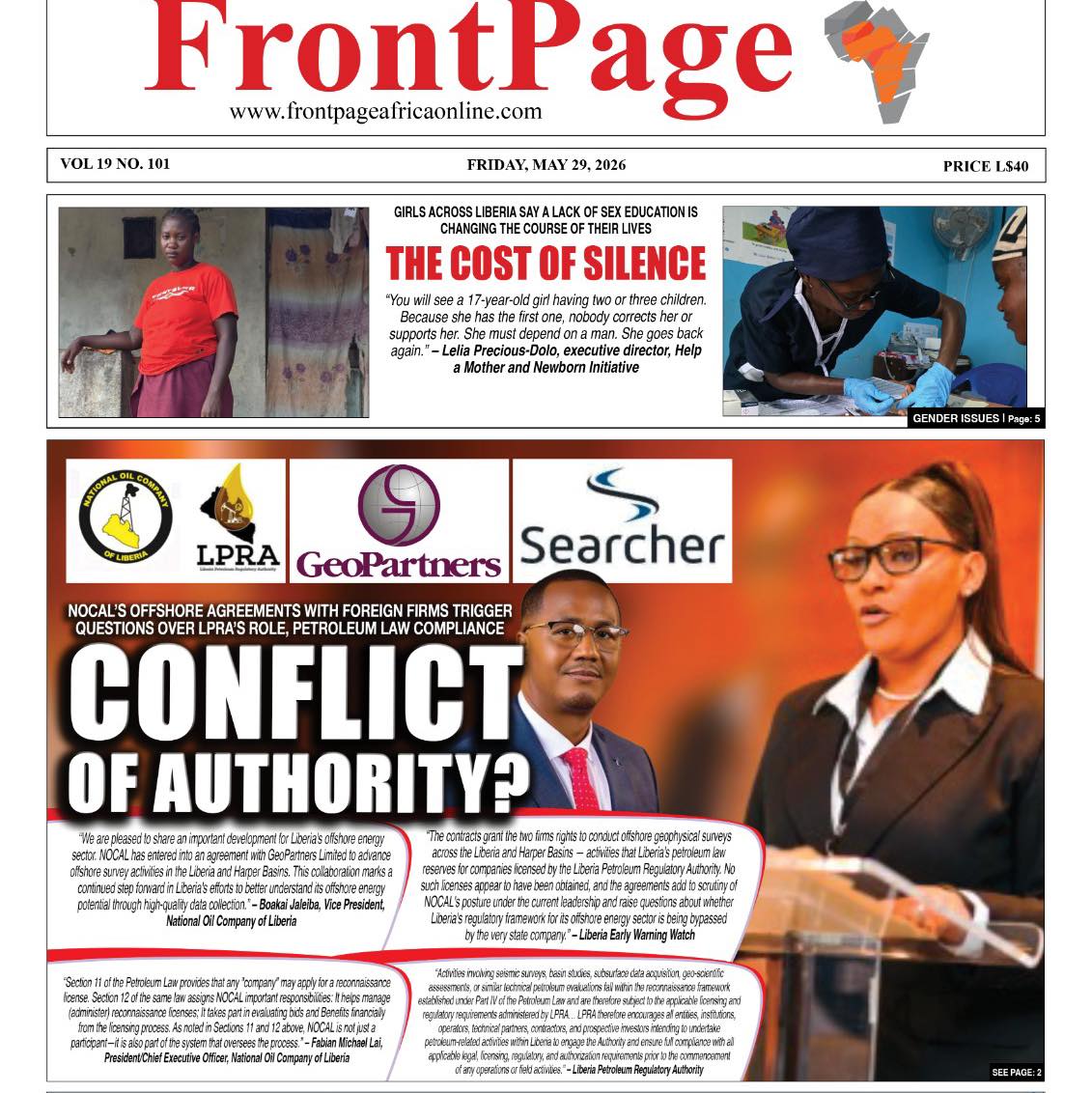 FrontPage Africa