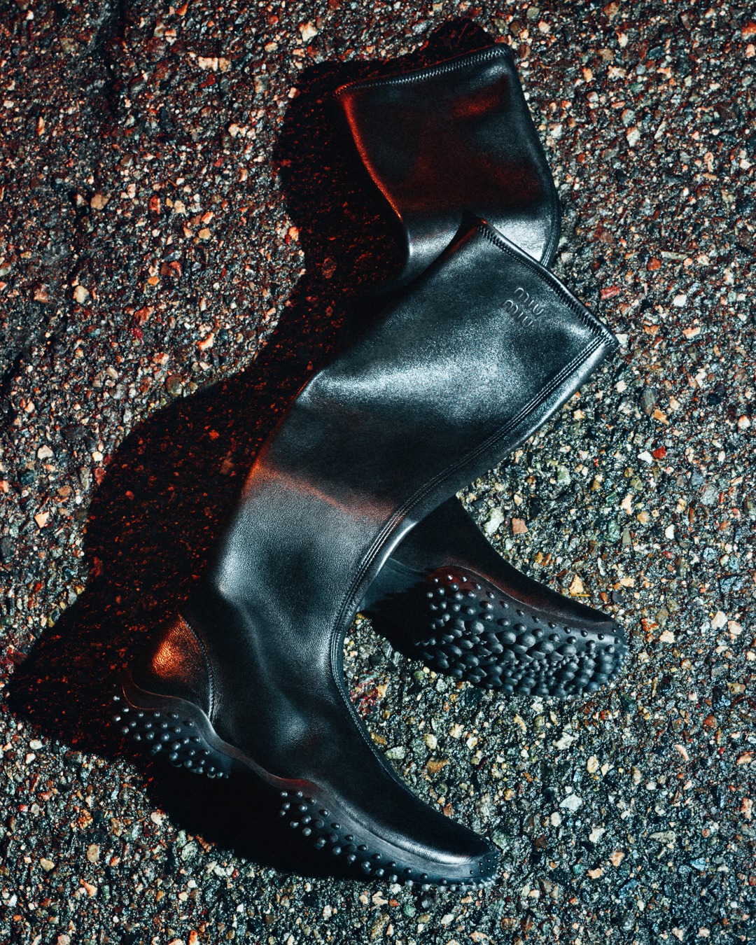Inspired by the Miu Miu archive of the early 2000s, Bubble boots