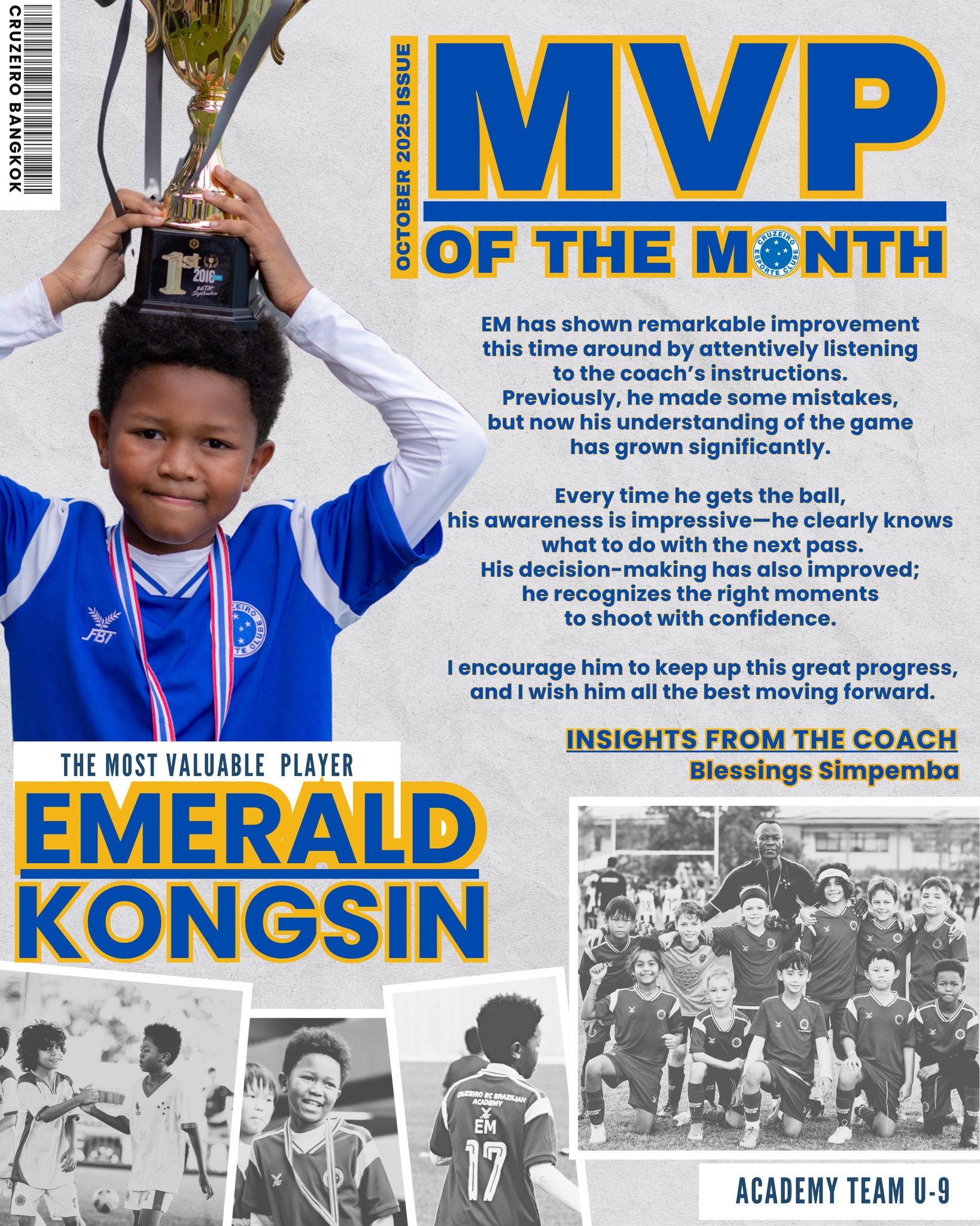 🥳🎊Congratulation... - Pkfc Cruzeiro Brazilian Football Academy | Facebook