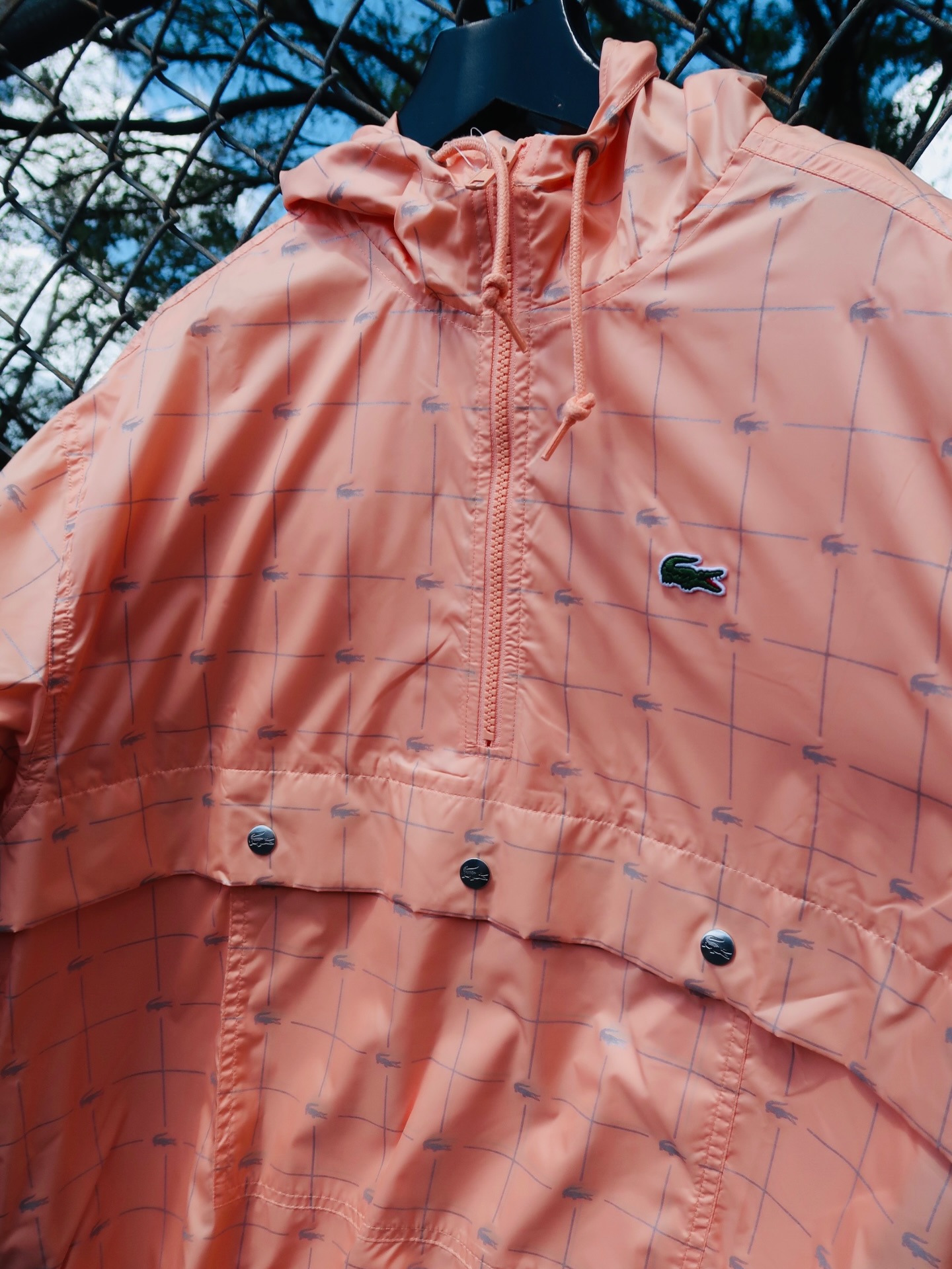 Supreme Lacoste Reflective Nylon Anorak 🐊 • • • Available In