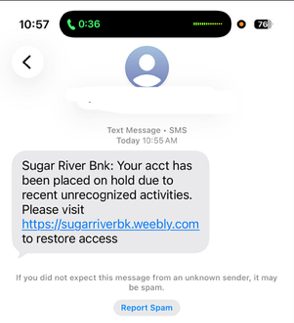 🚨 Important Scam Alert 🚨 We are aware... - Sugar River Bank | Facebook